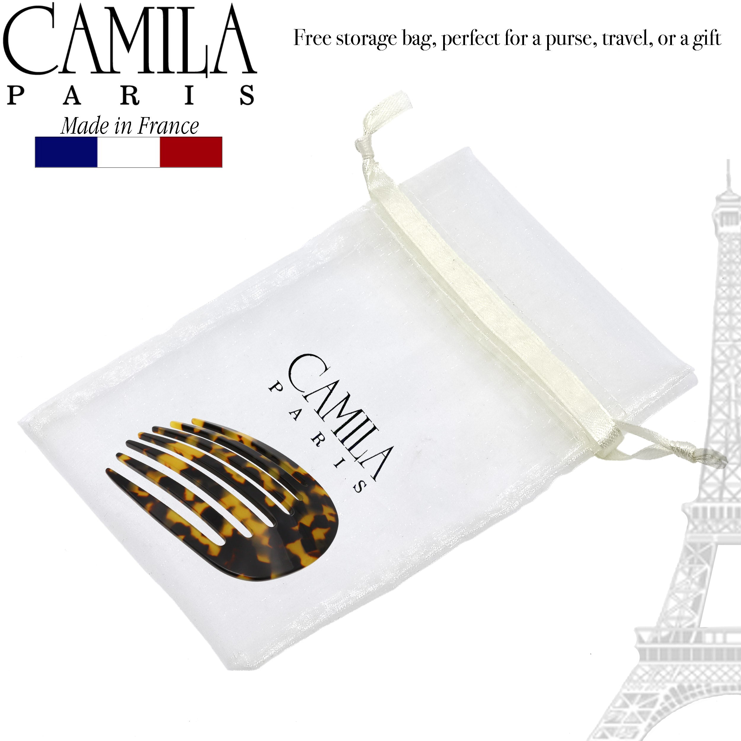 Camila Paris Round Classic 7-Tooth Side Comb