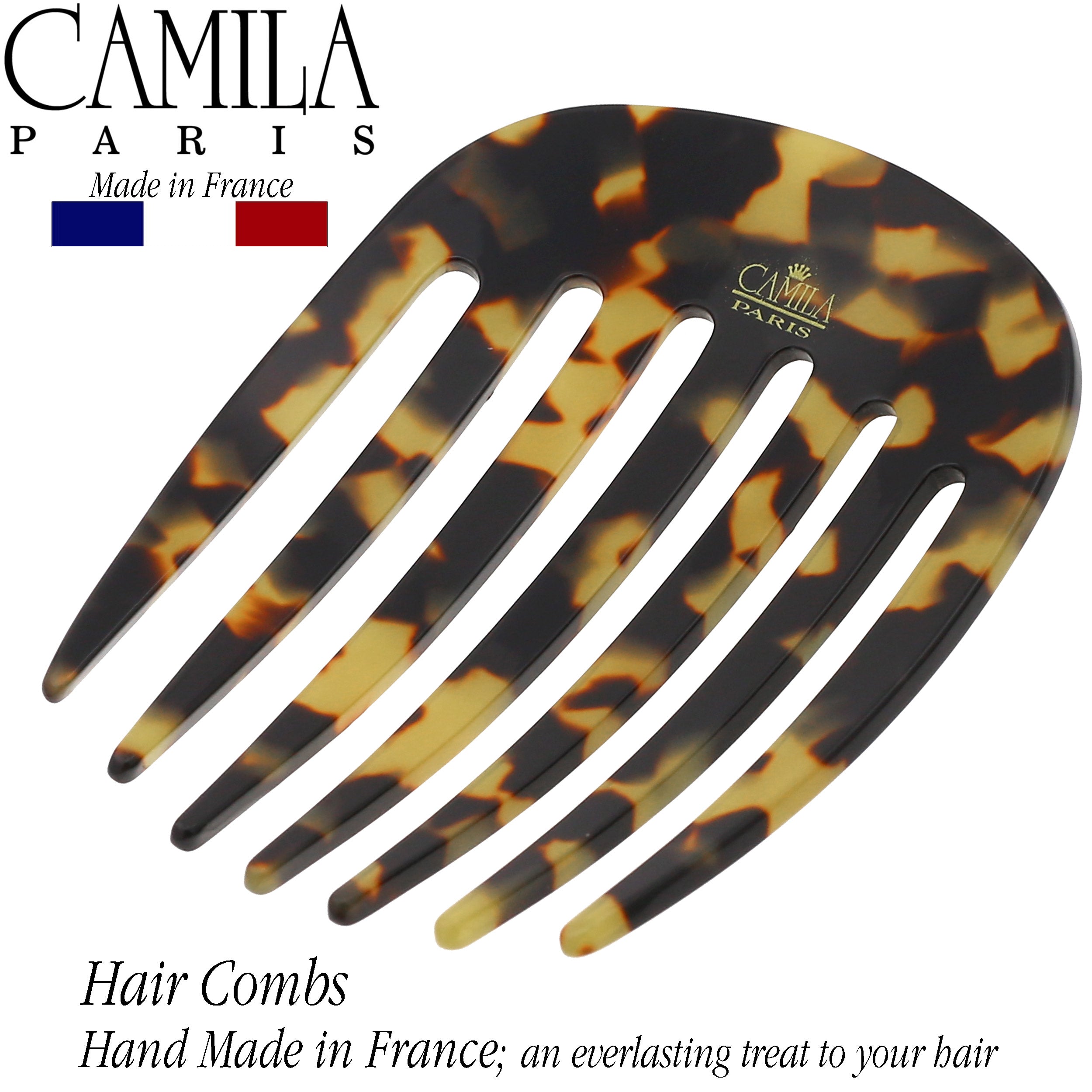 Camila Paris Round Classic 7-Tooth Side Comb