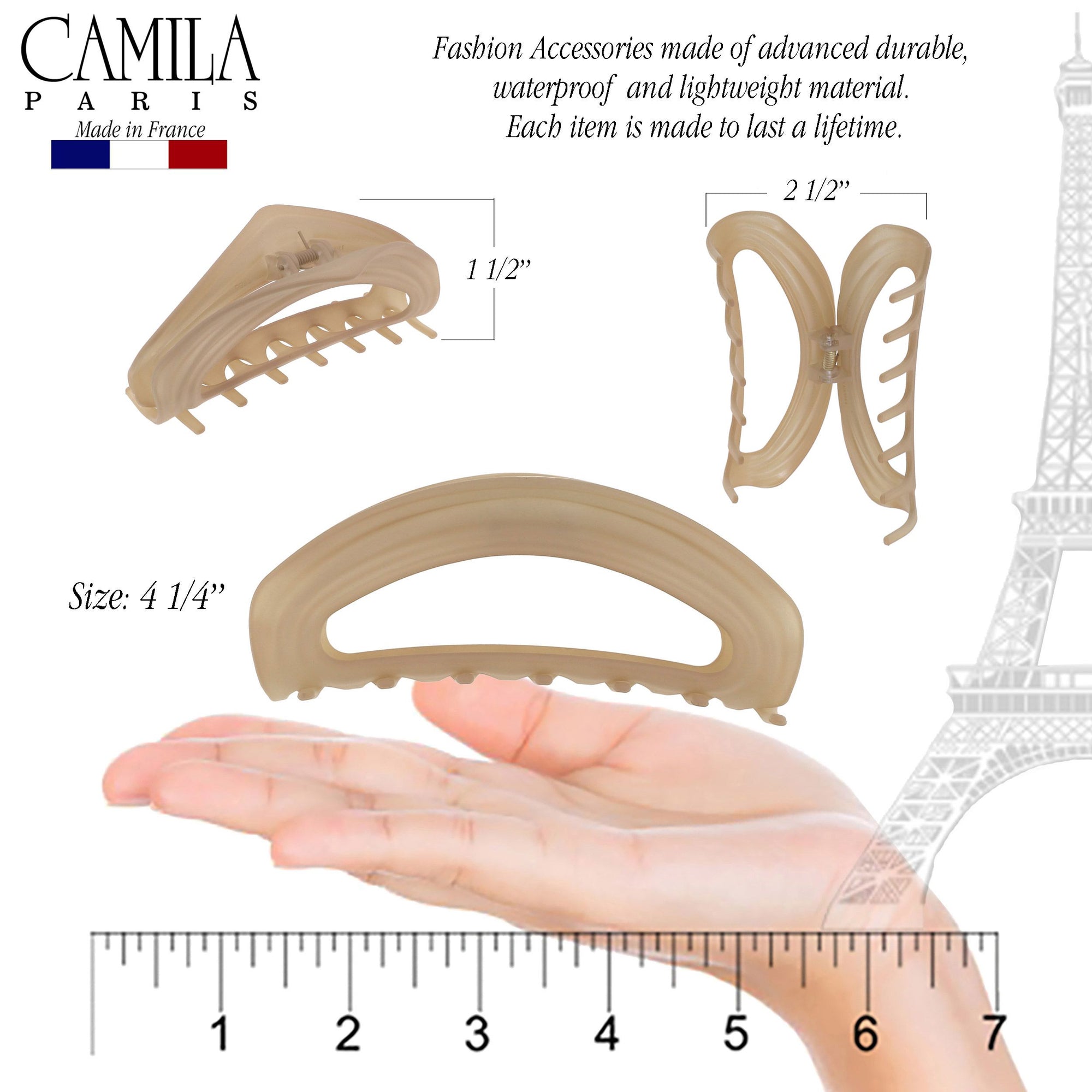 Camila Paris Hair Clips Large Oval Cutout