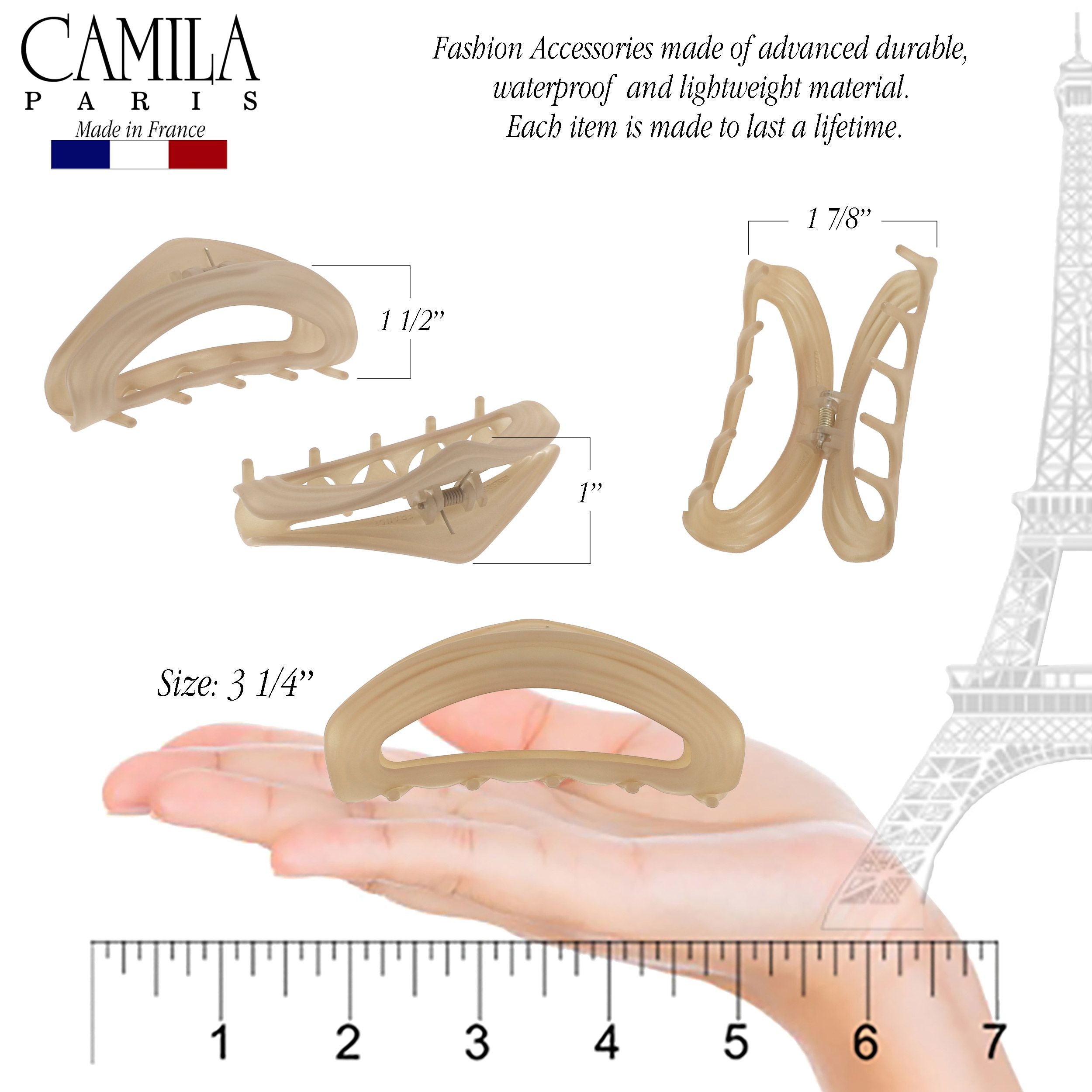 Camila Paris Hair Clips Large Oval Cutout