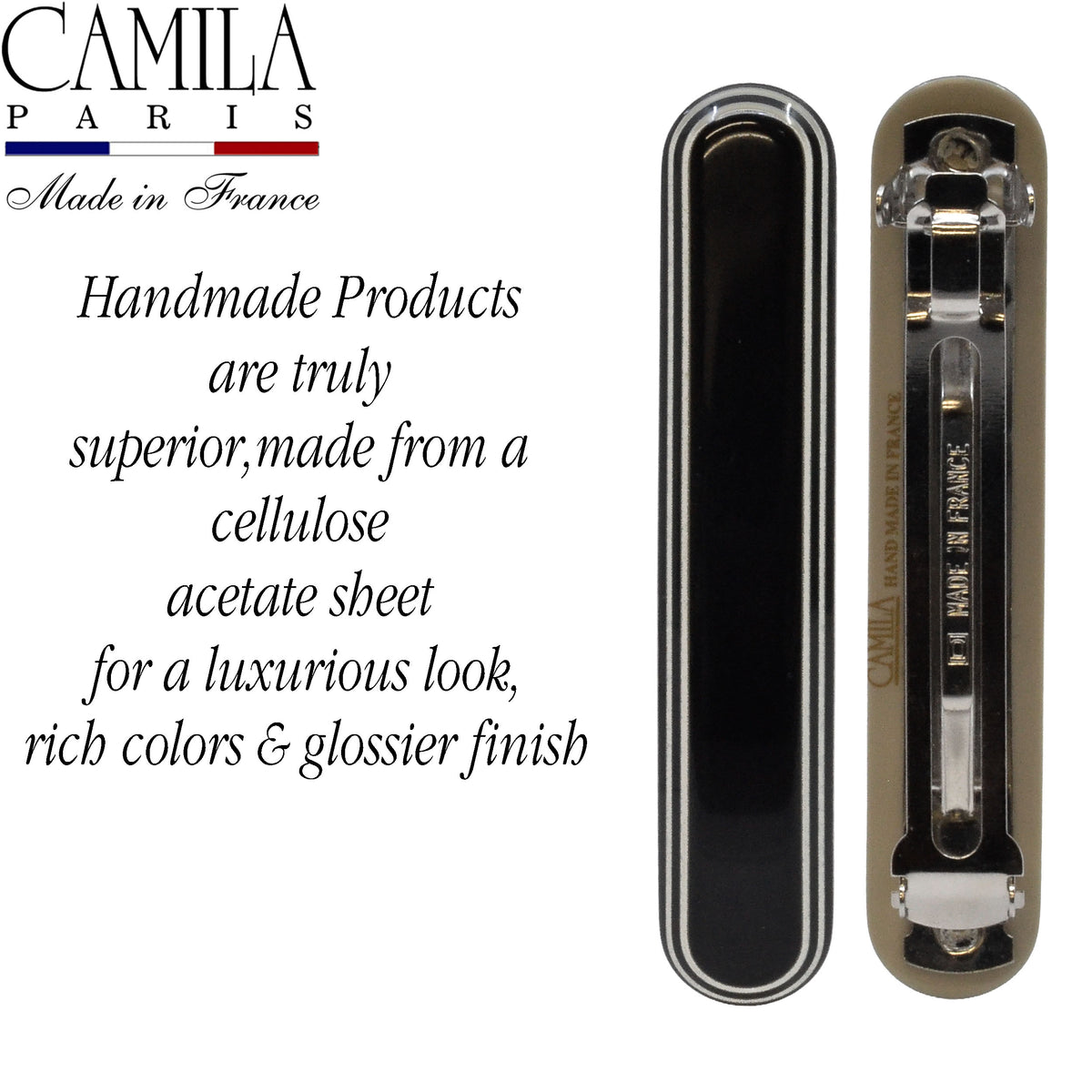 Handmade Automatic Barrette - Colette
