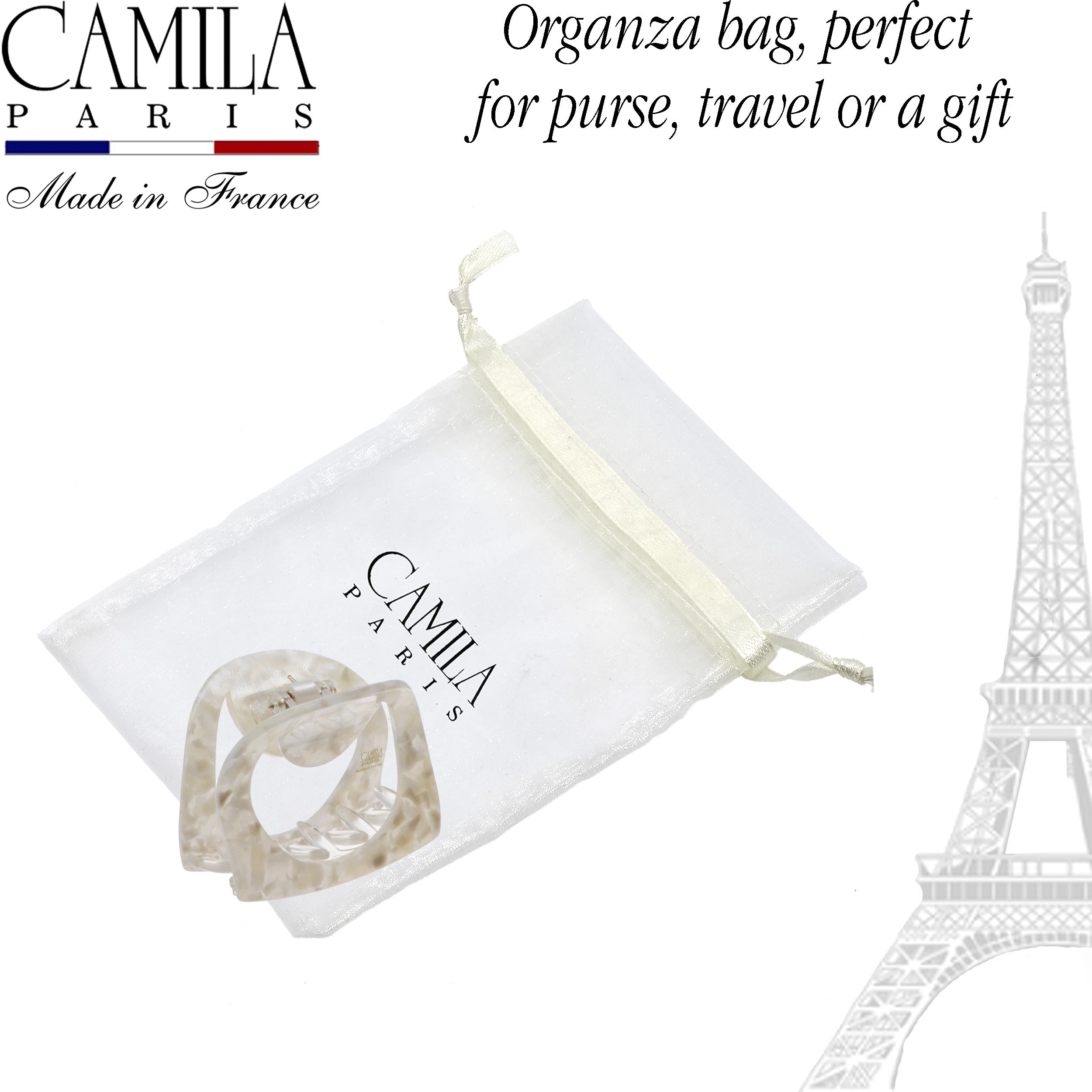 Camila Paris Handmade Medium Spring Cover Flat Tooth Hair Clip