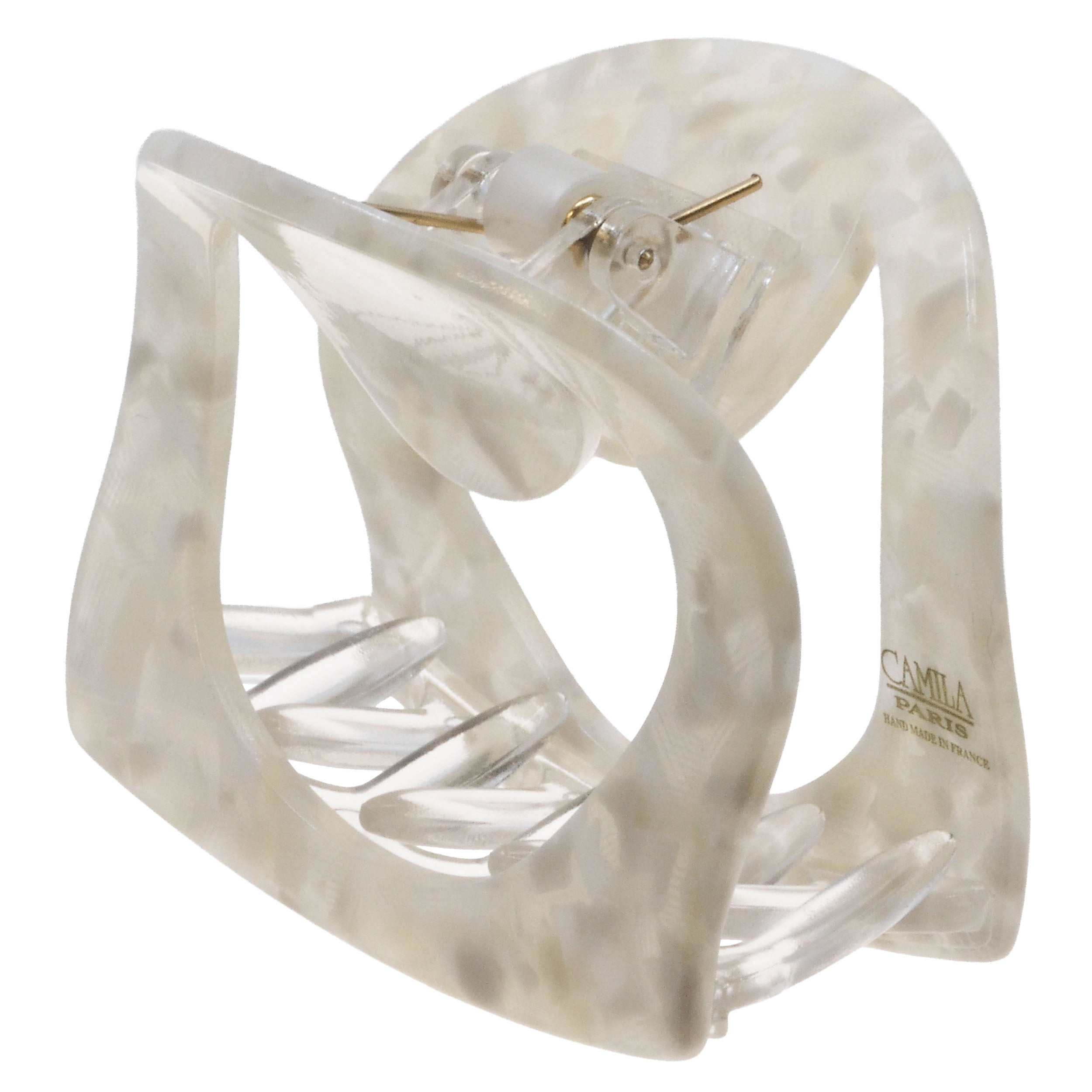 Camila Paris Handmade Medium Spring Cover Flat Tooth Hair Clip