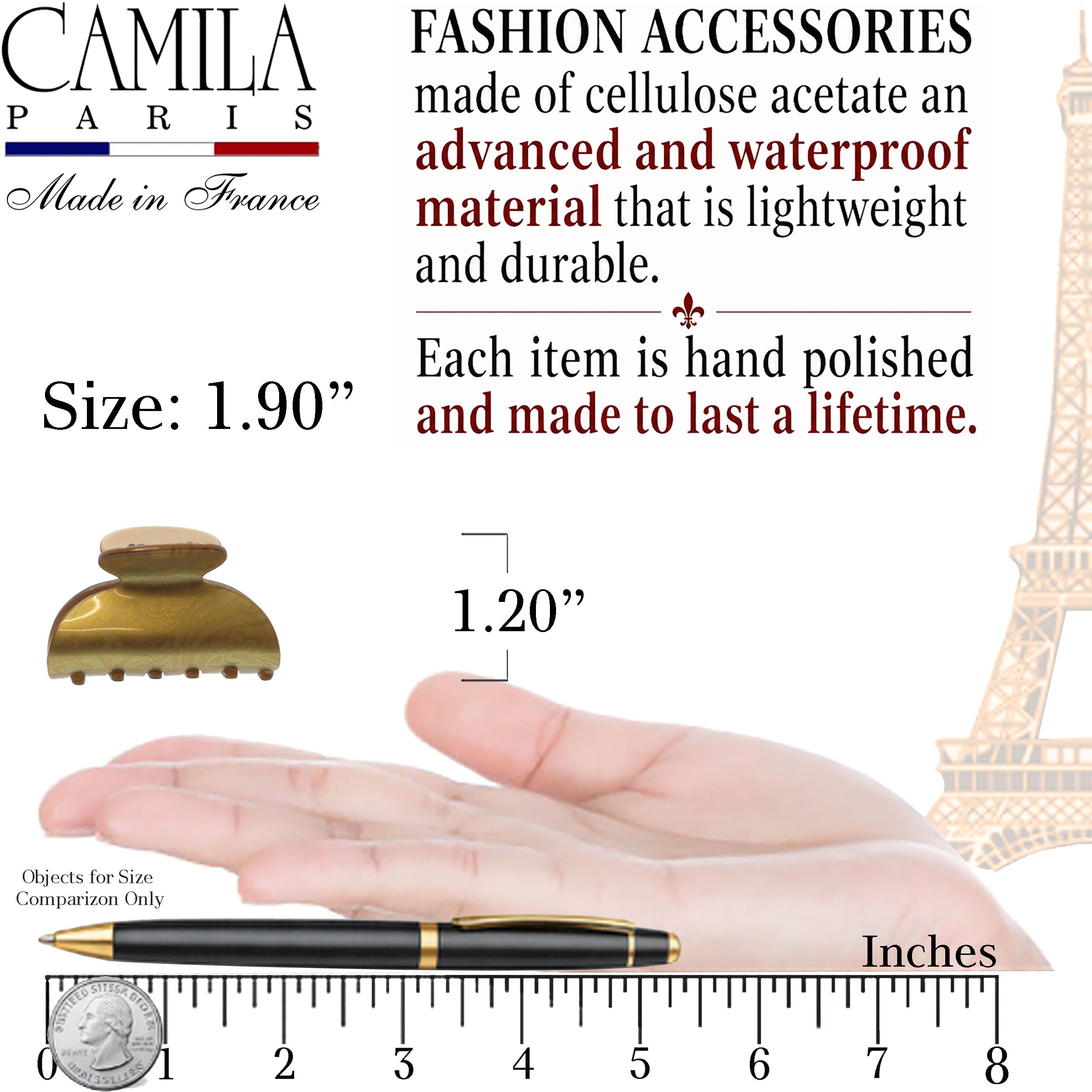 Handmade Hair Clip - Luciole