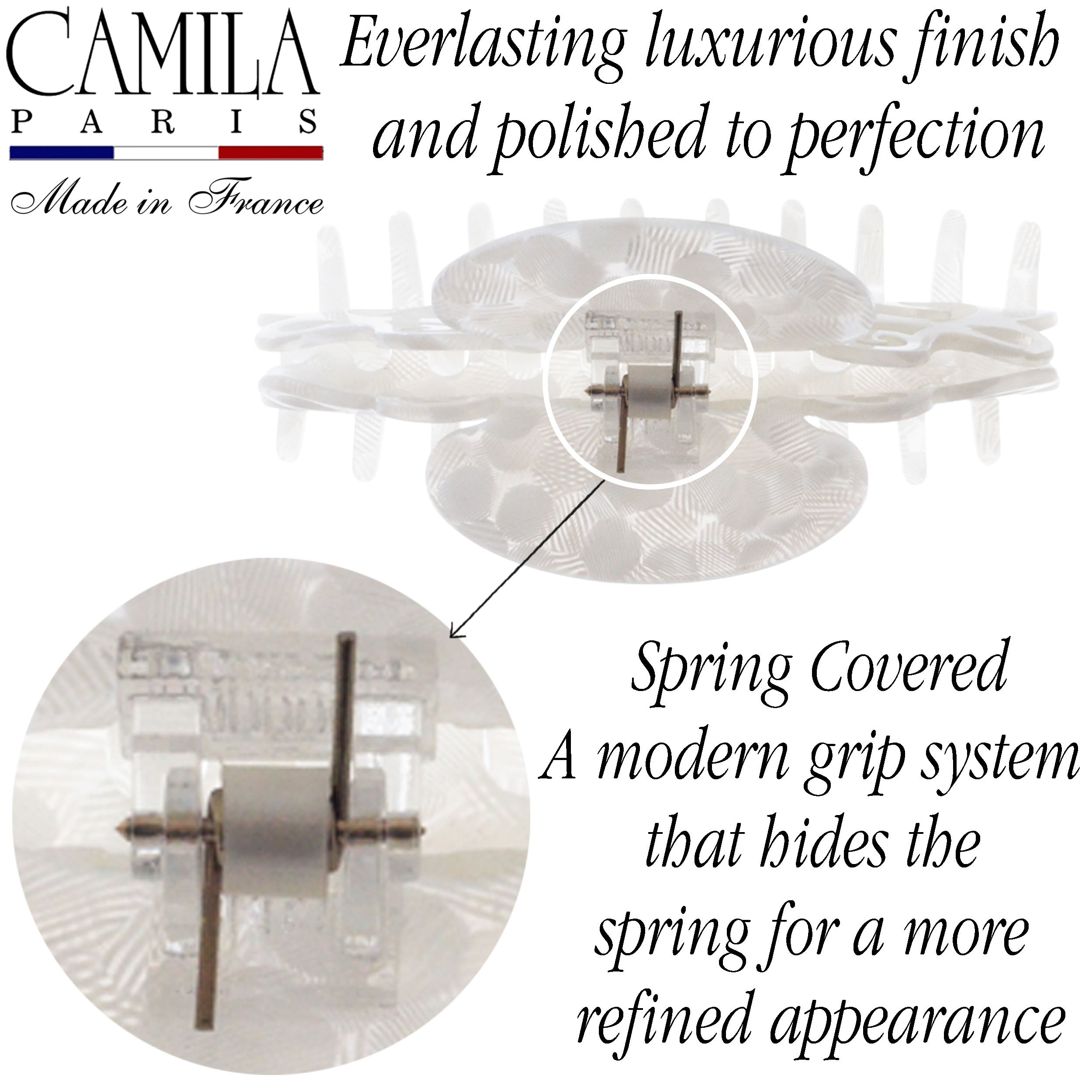 Camila Paris Handmade Volume Spring Cover Hair Clip
