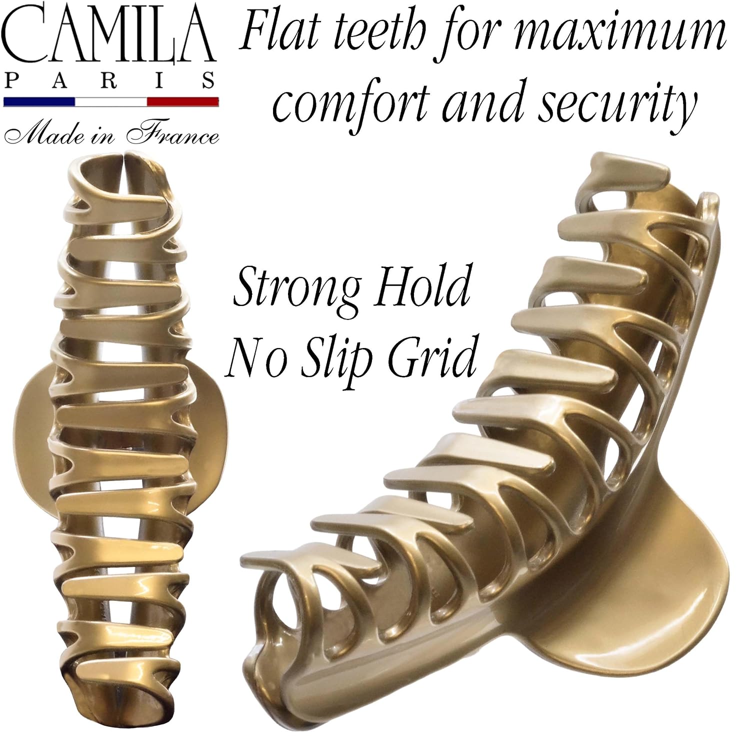 Camila Paris French Large Jaw Claw Clip for Women, 4.55"