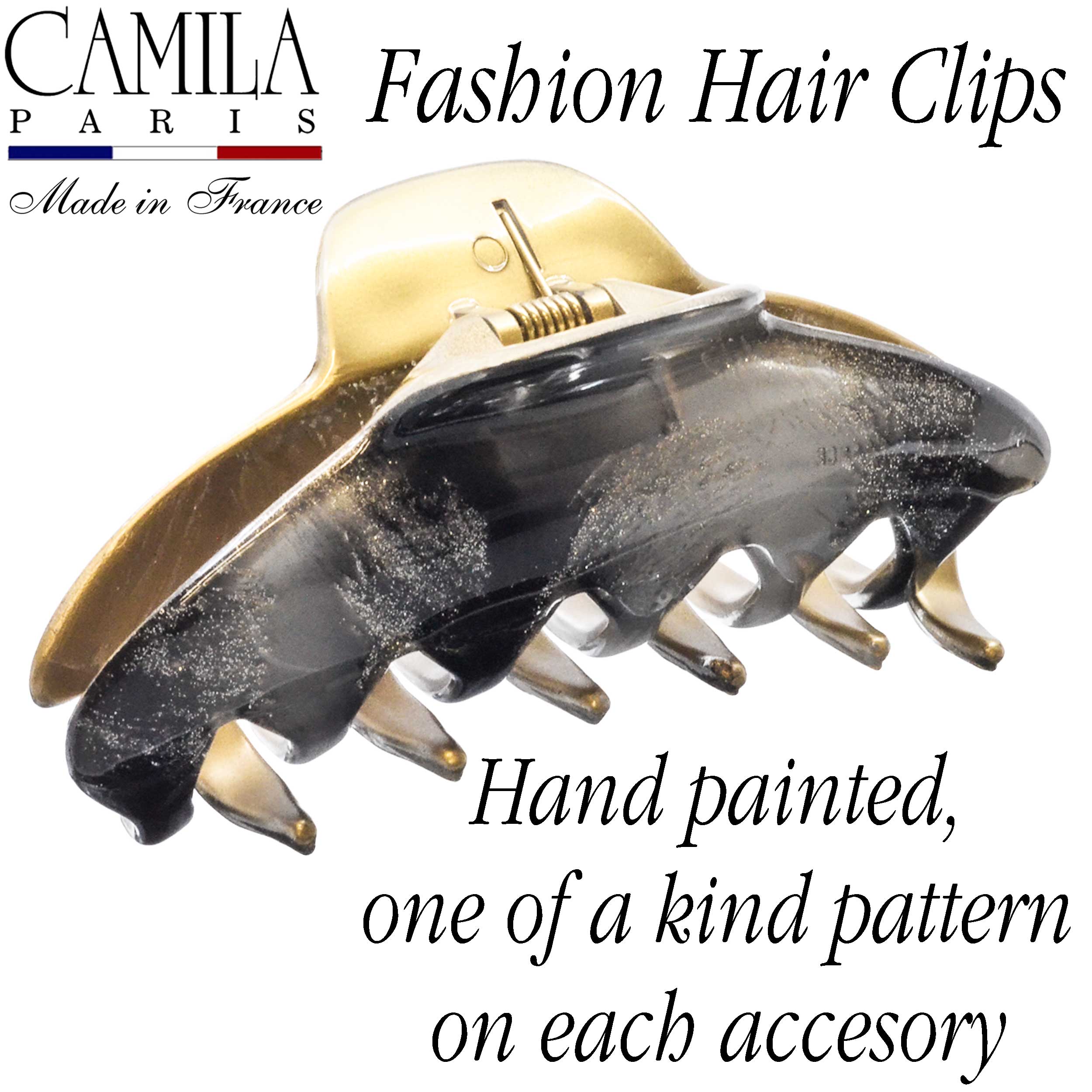 Hand Painted Hair Clip - Pétale