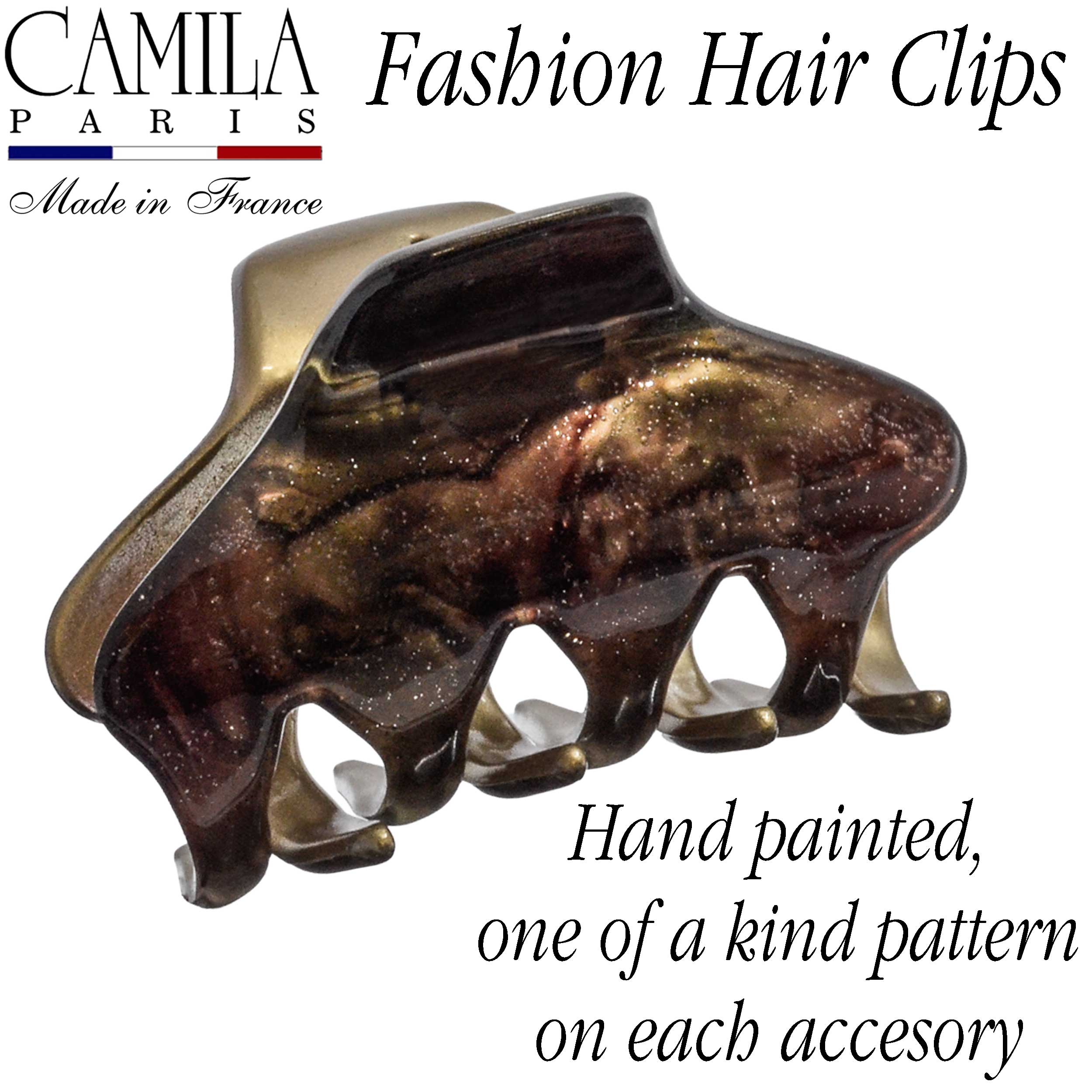 Hand Painted Hair Clip - Pétale