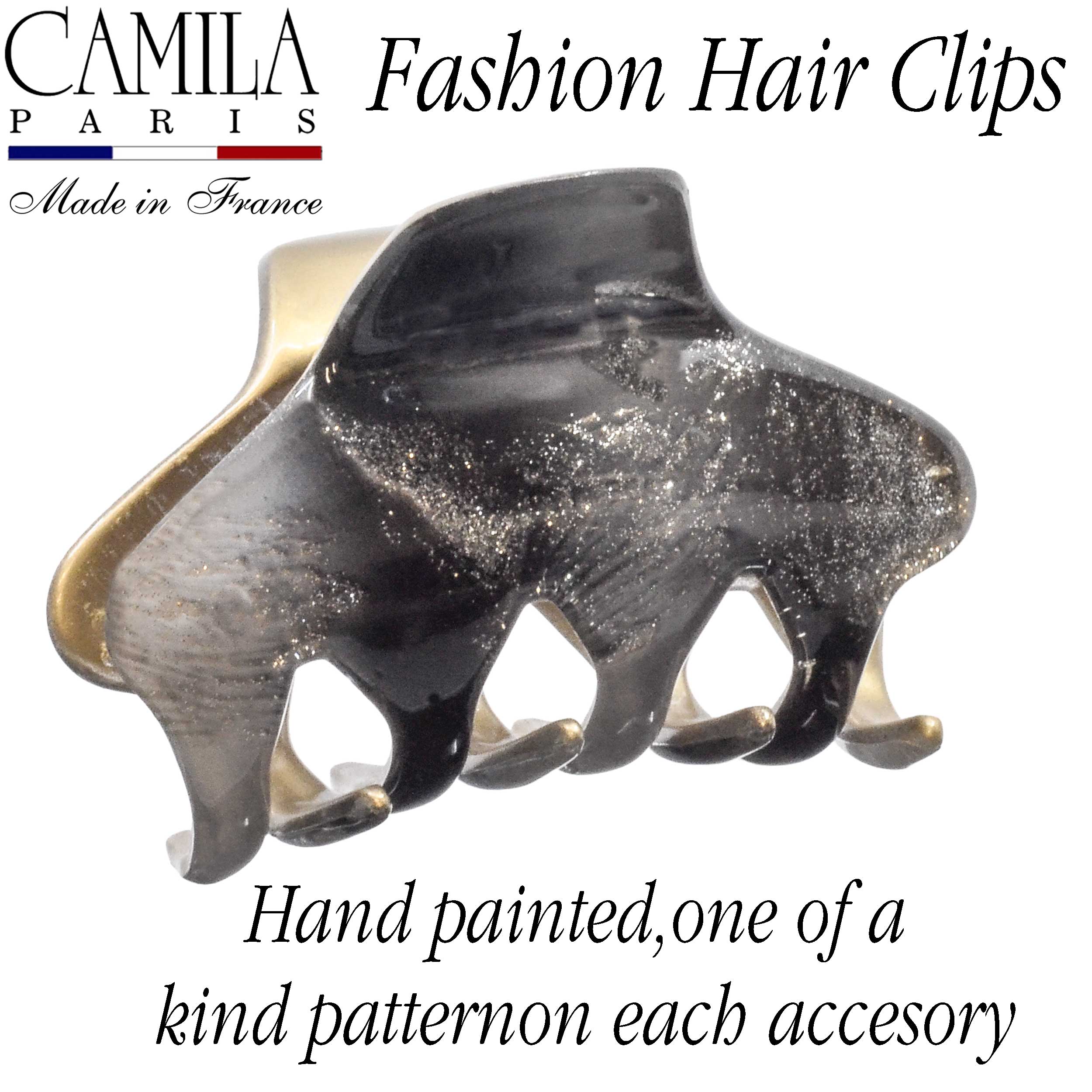 Hand Painted Hair Clip - Pétale