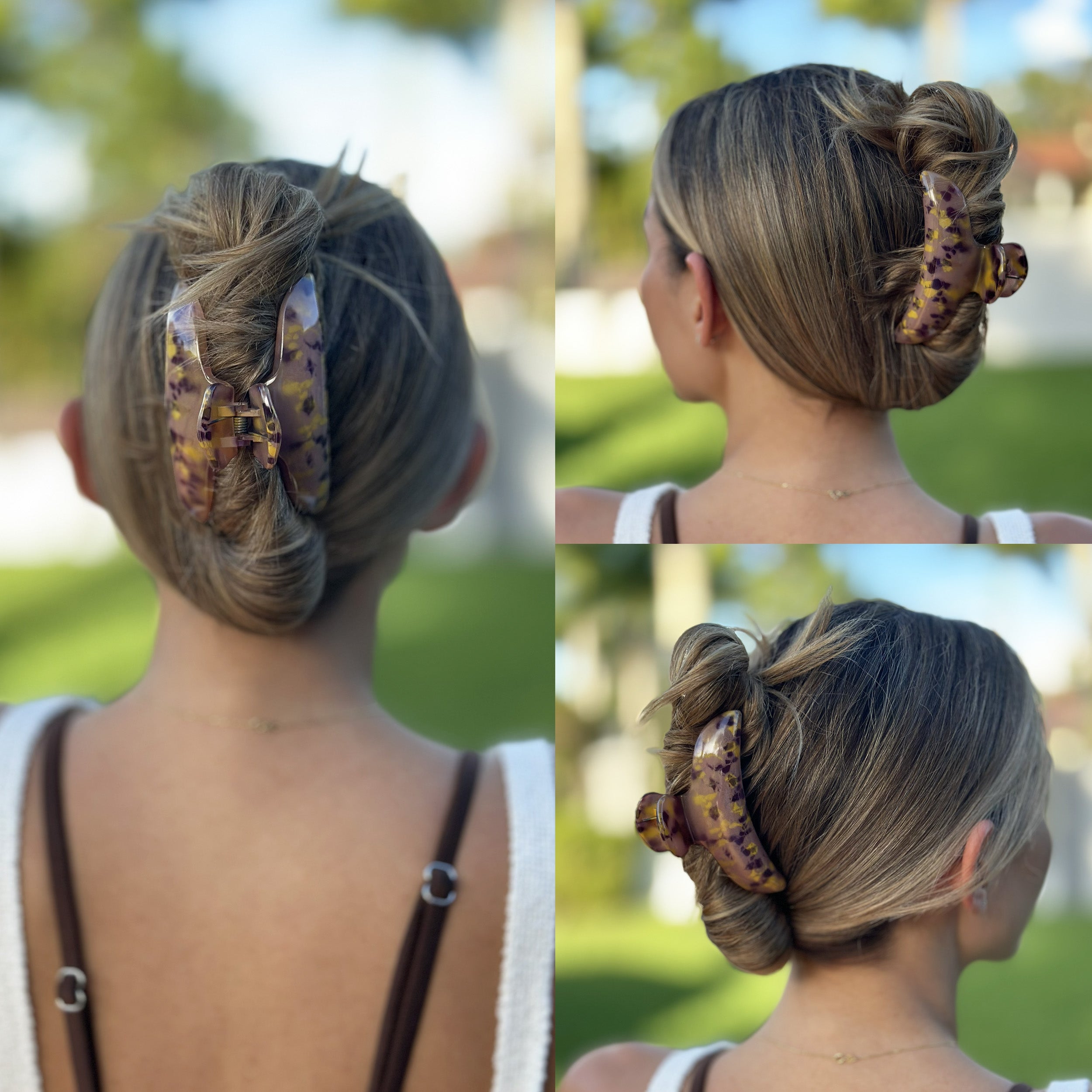 Décor Volume Hair Clip - Améthyste