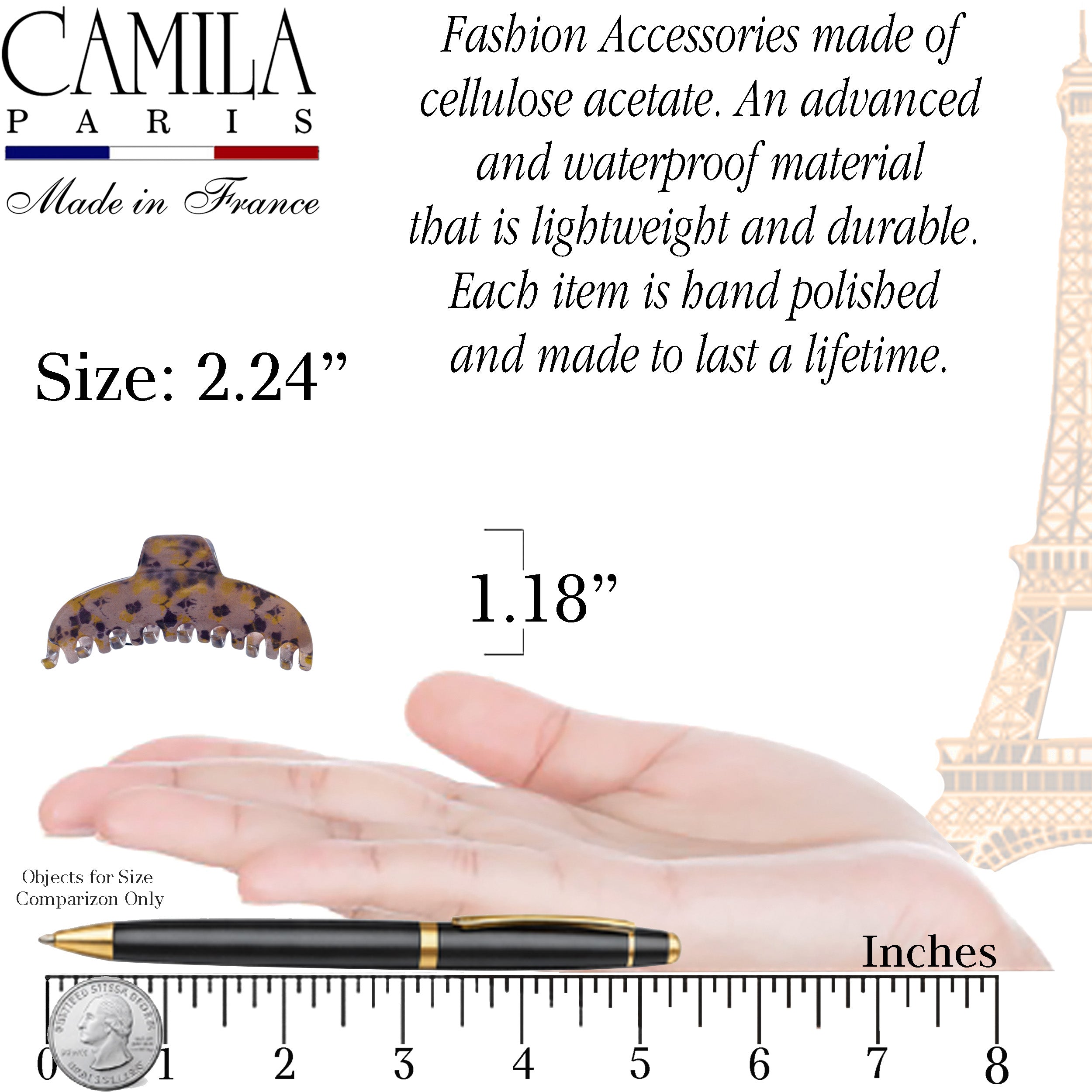 Décor Volume Hair Clip - Améthyste