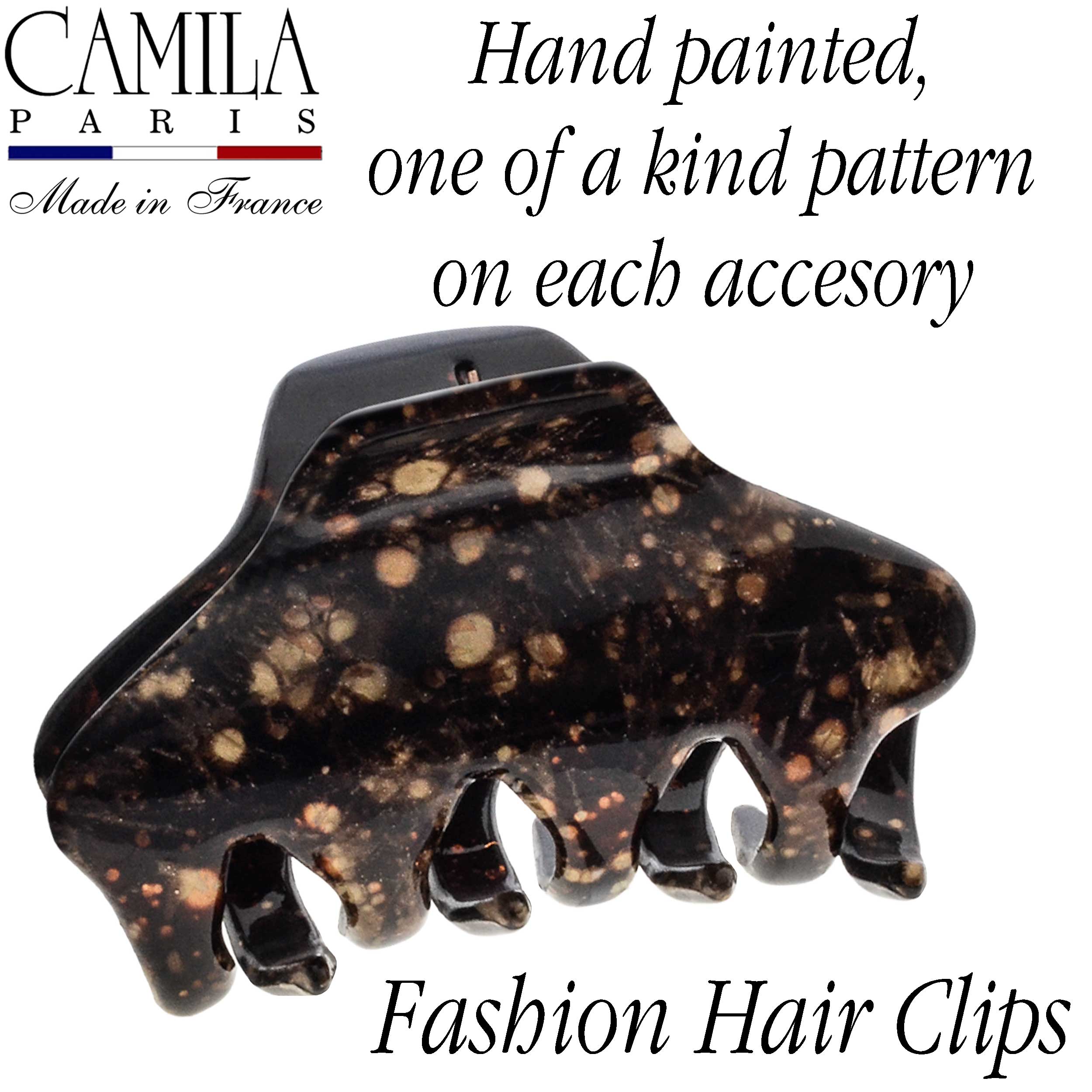 Hand Painted Hair Clip - Pétale