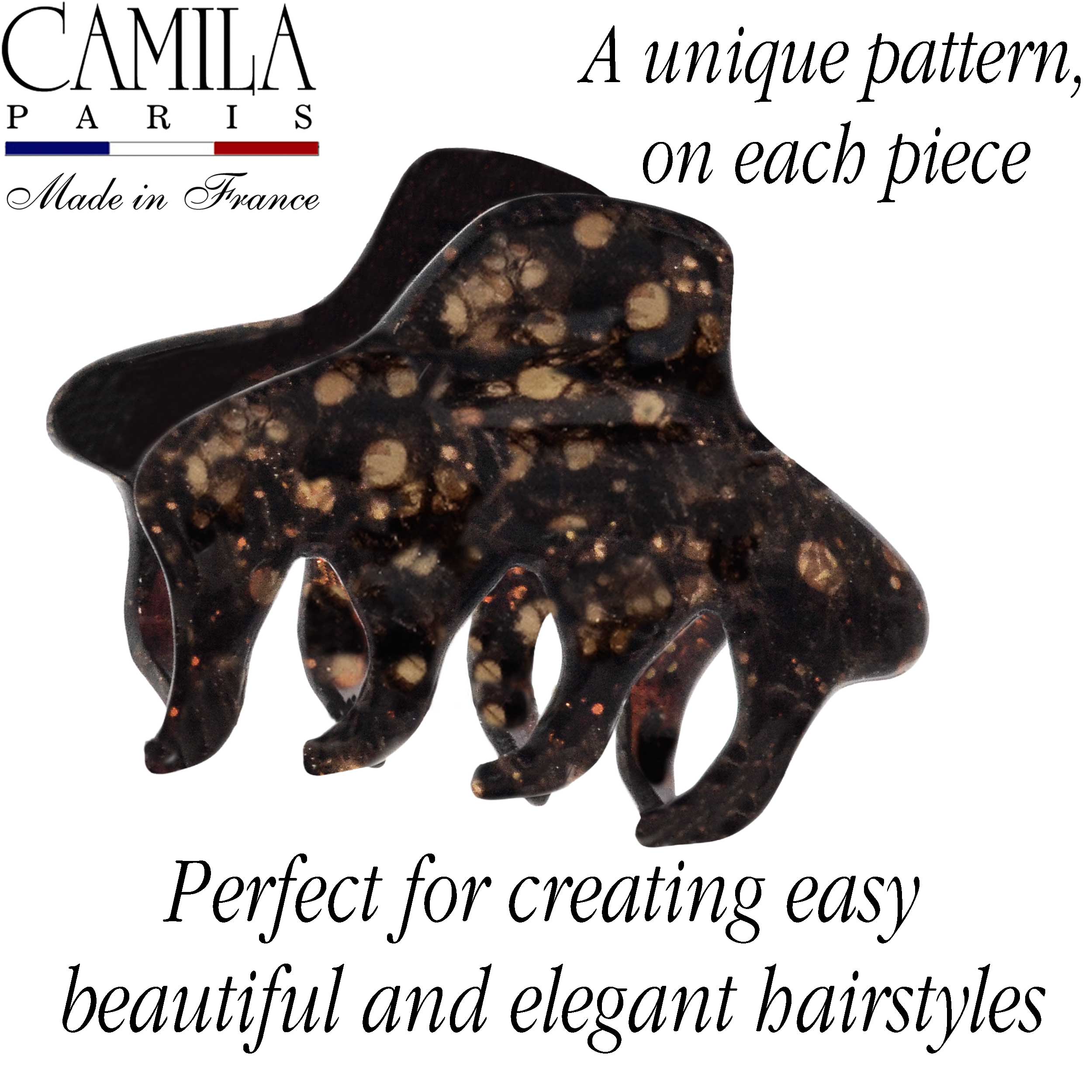 Hand Painted Hair Clip - Pétale