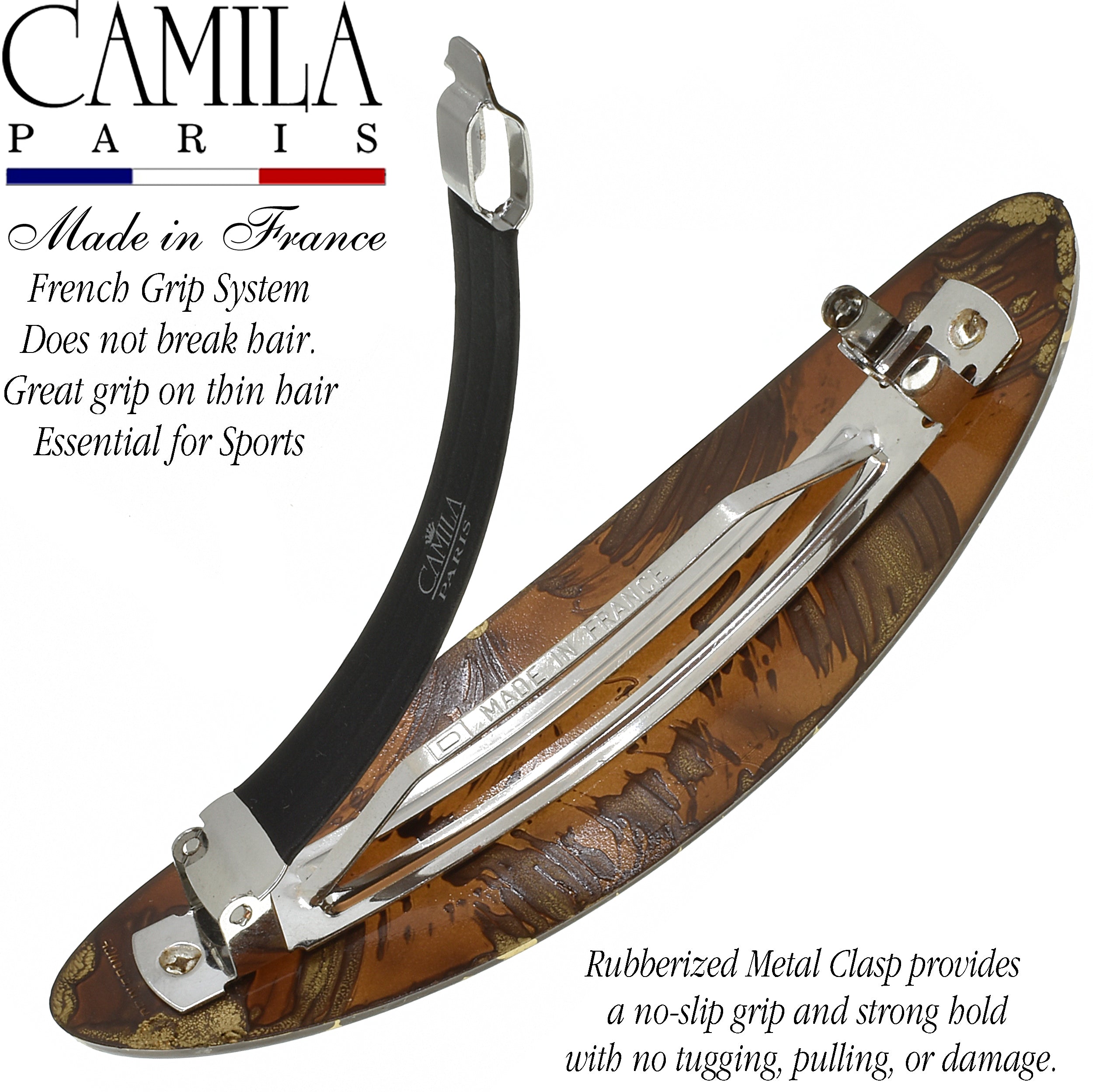 Camila Paris Hair Barrettes Mona Oval Skinny