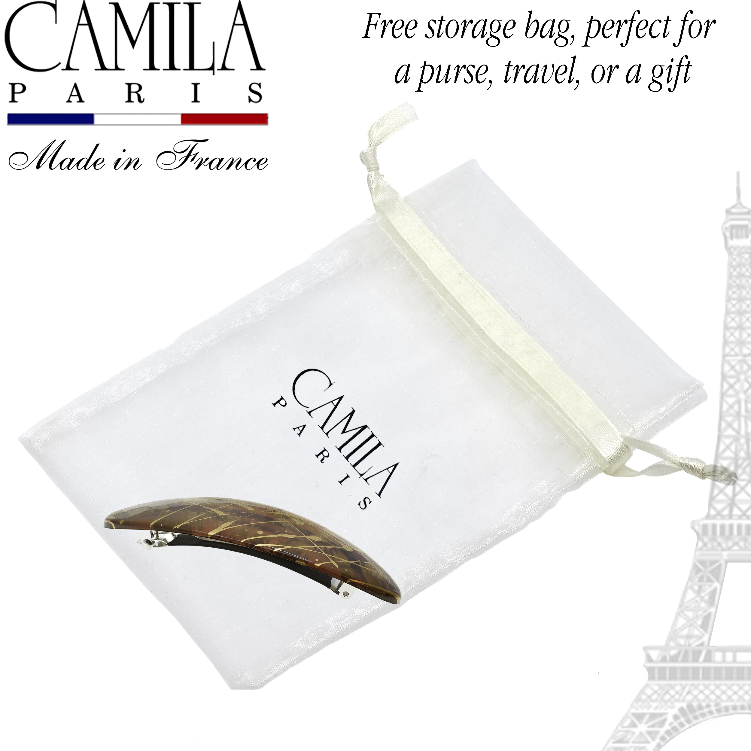 Camila Paris Hair Barrettes Mona Oval Skinny