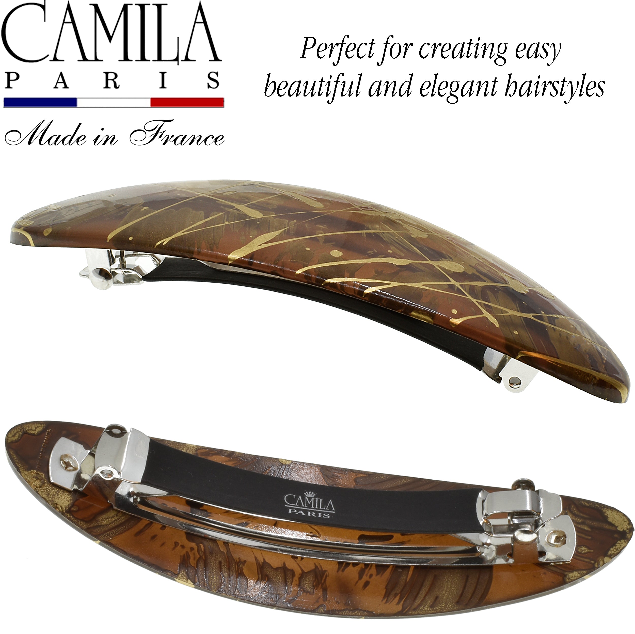 Camila Paris Hair Barrettes Mona Oval Skinny