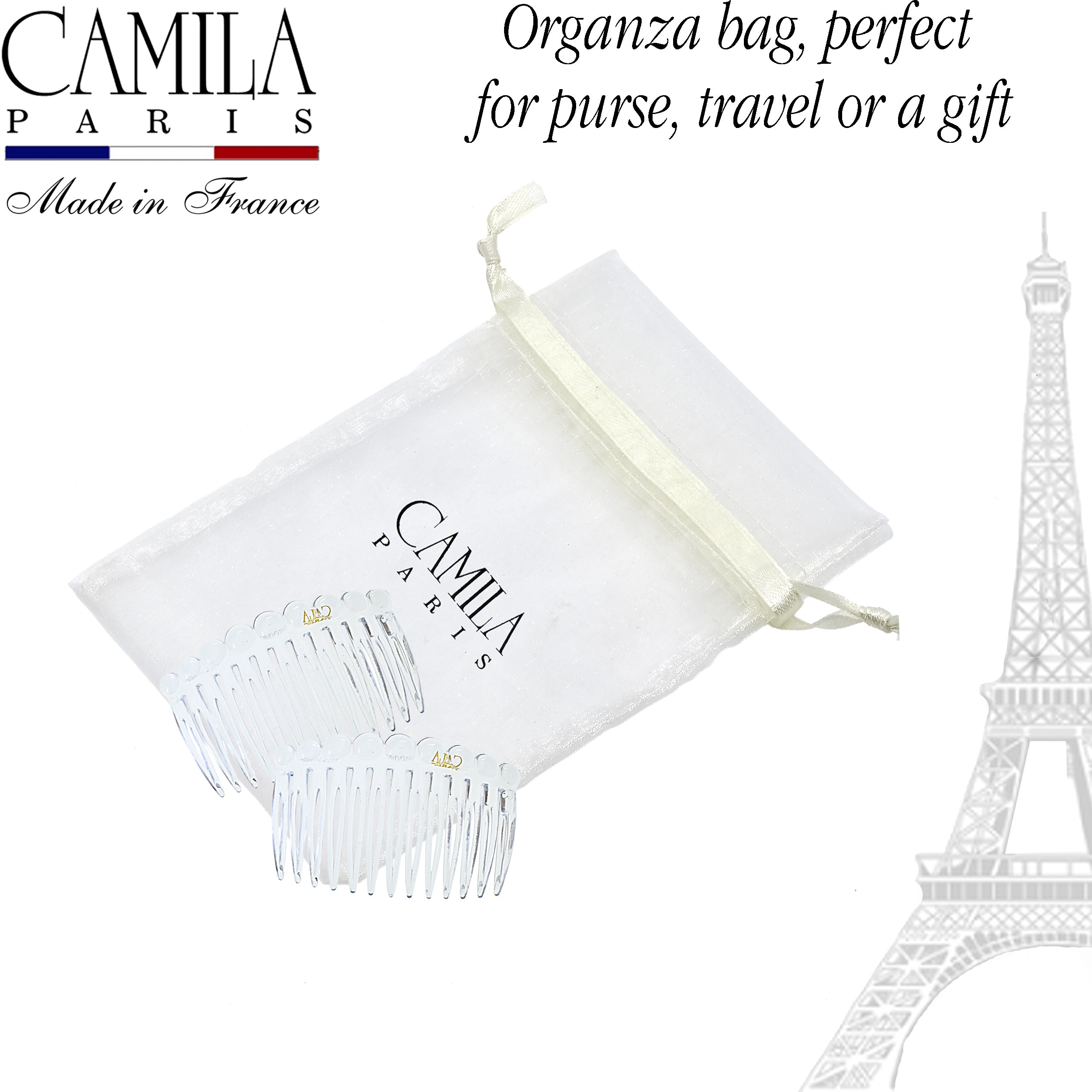 Camila Paris Hair Side Combs Small Bubble Pair
