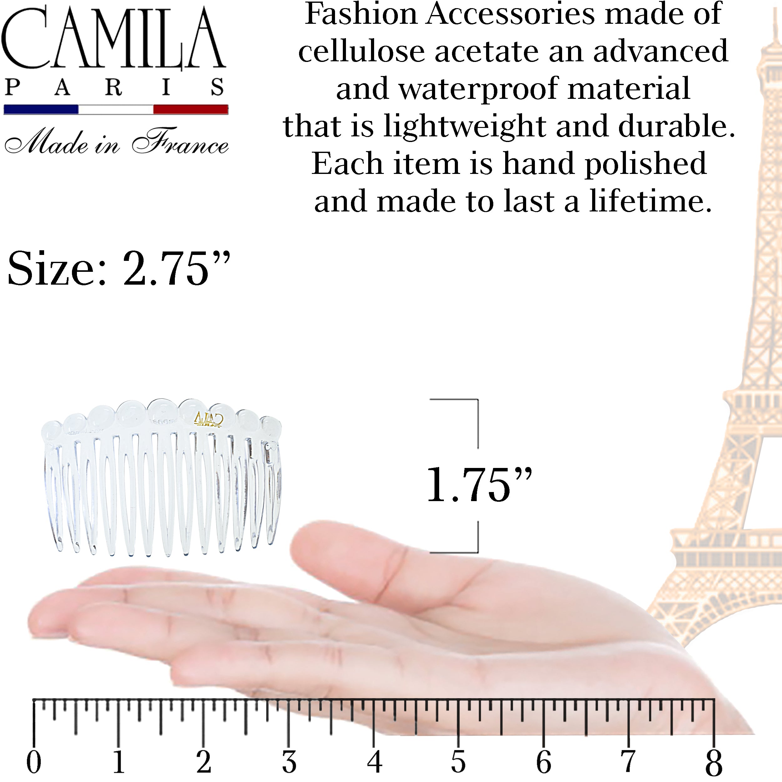 Camila Paris Hair Side Combs Small Bubble Pair