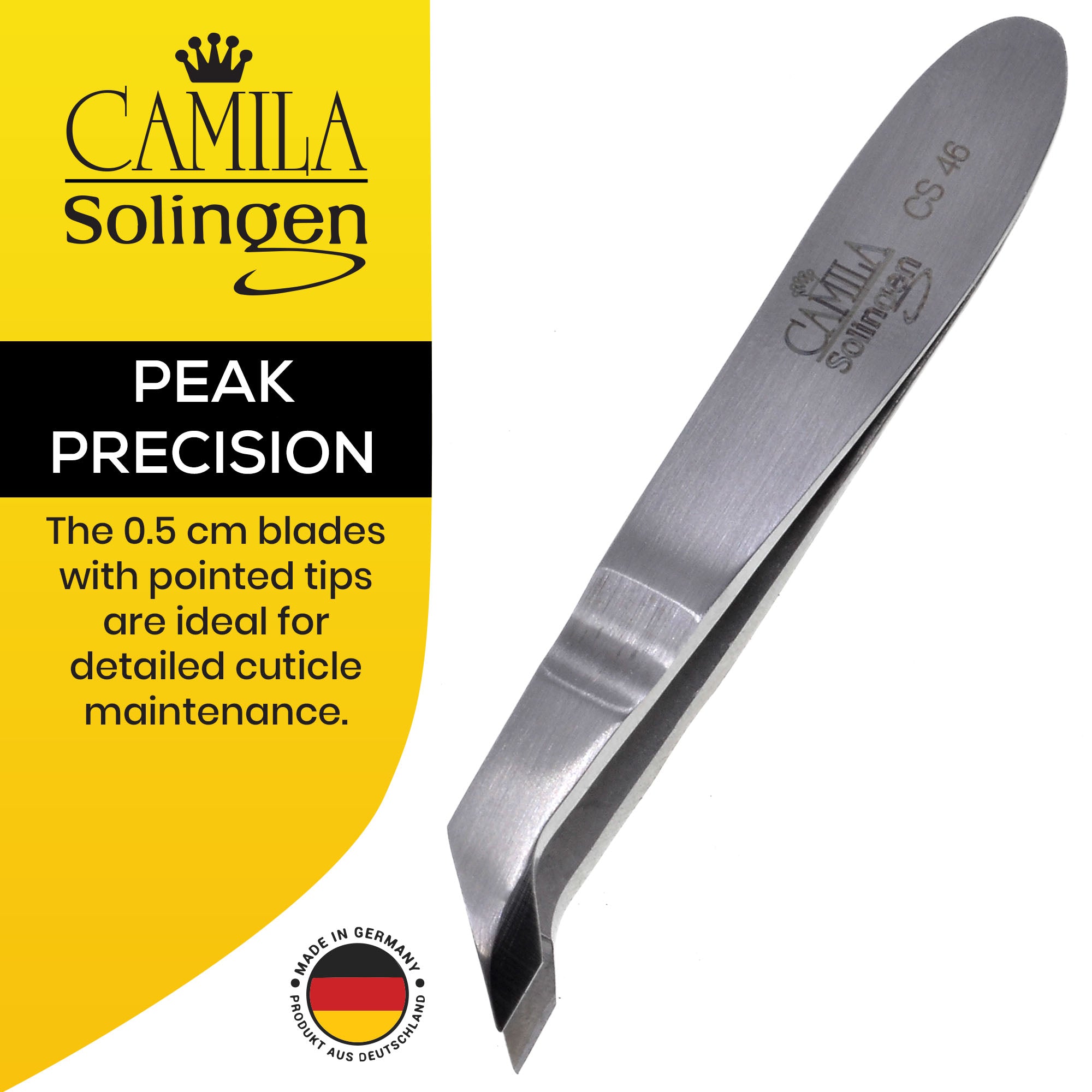 Stainless Steel Cuticle Remover - Hand Polished Cuticle Trimmer - CS46