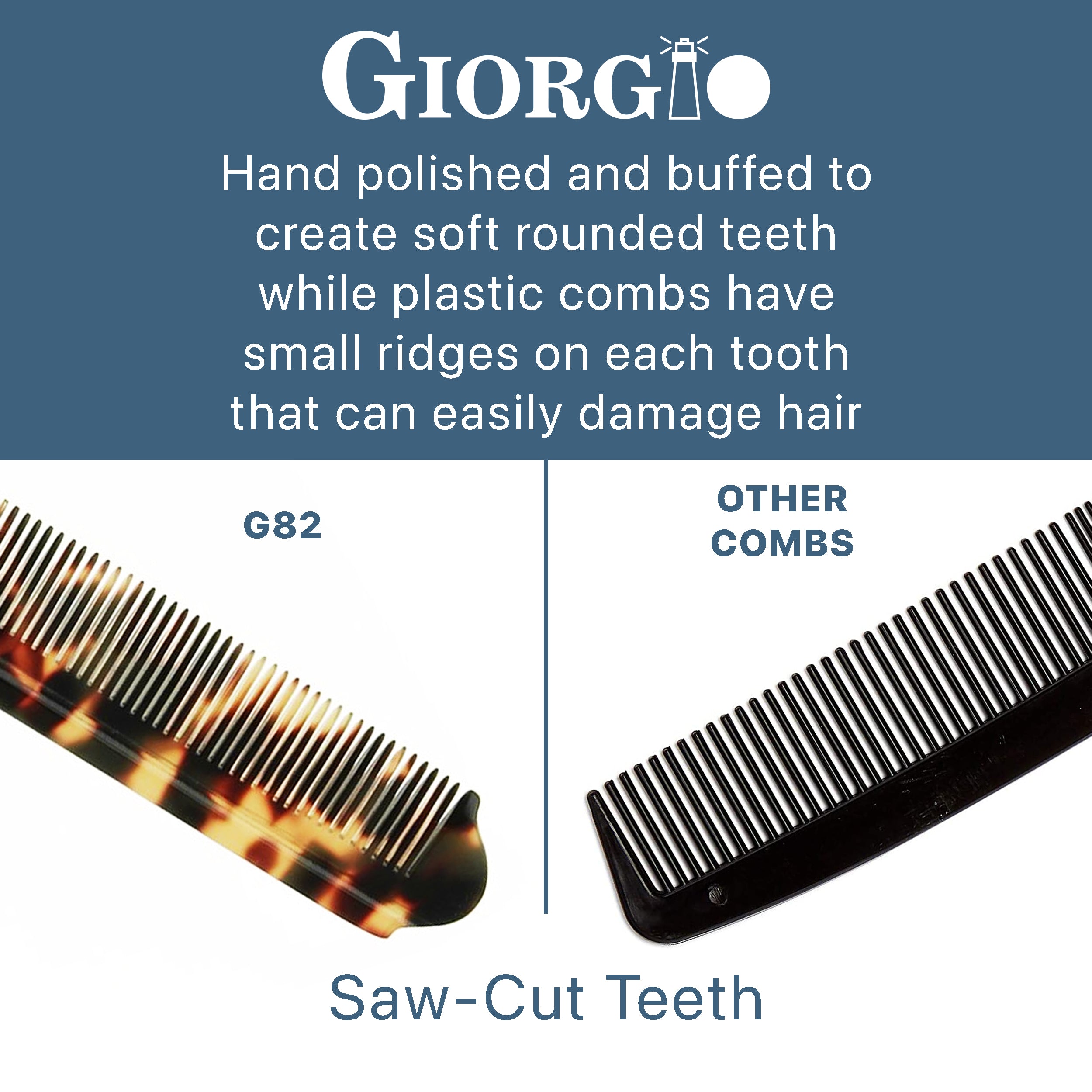 7.85" Handmade Fine Tooth Folding Pocket Comb