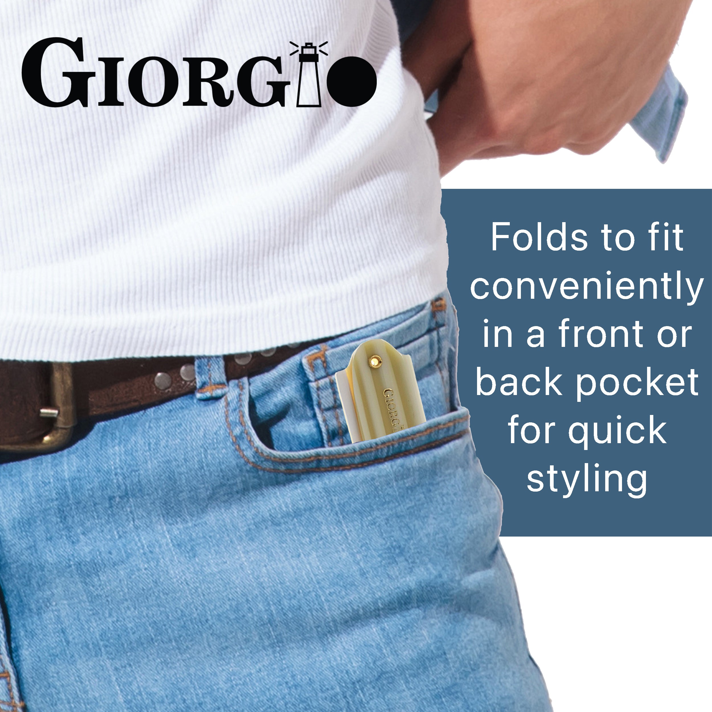 7.85" Handmade Fine Tooth Folding Pocket Comb