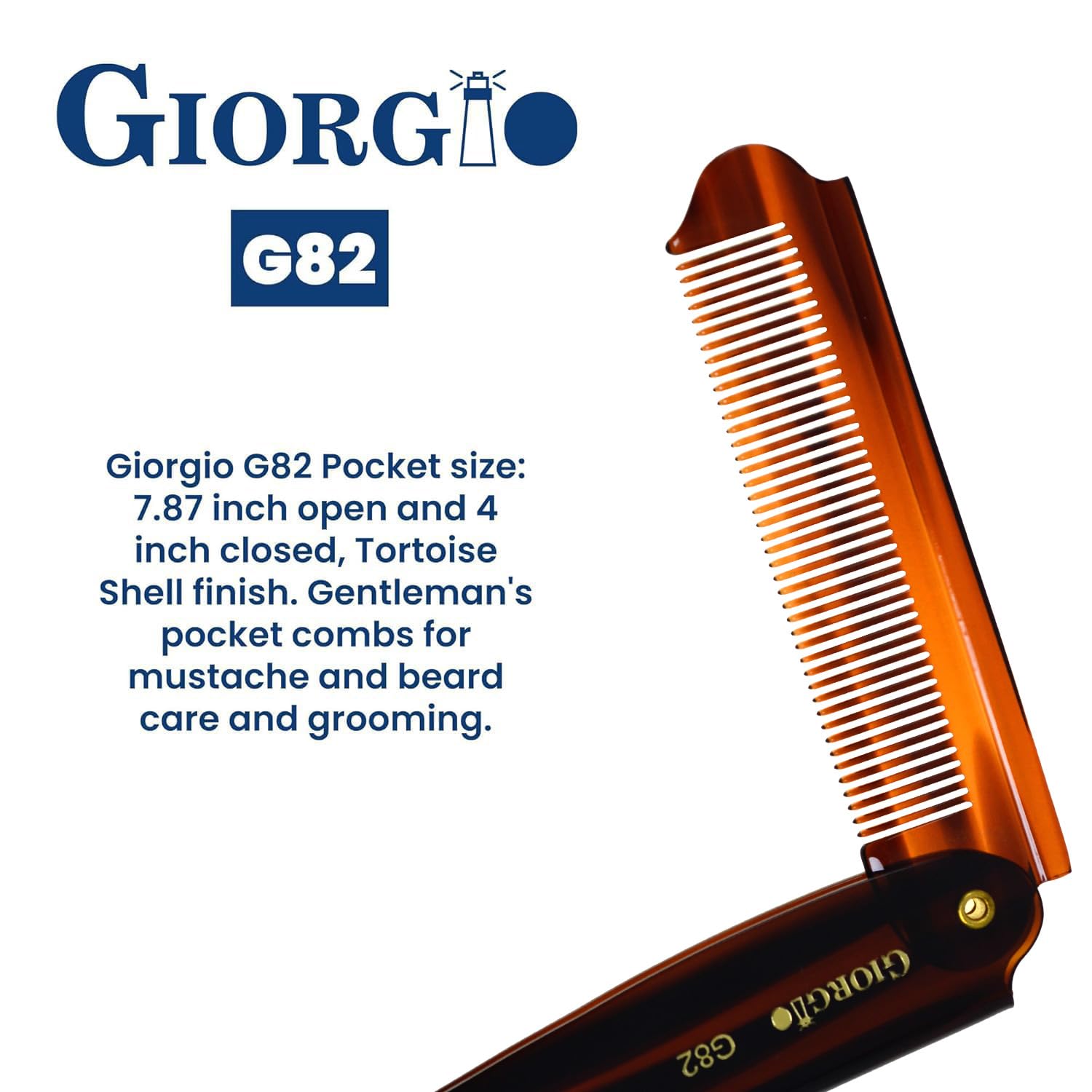 7.85" Handmade Fine Tooth Folding Pocket Comb