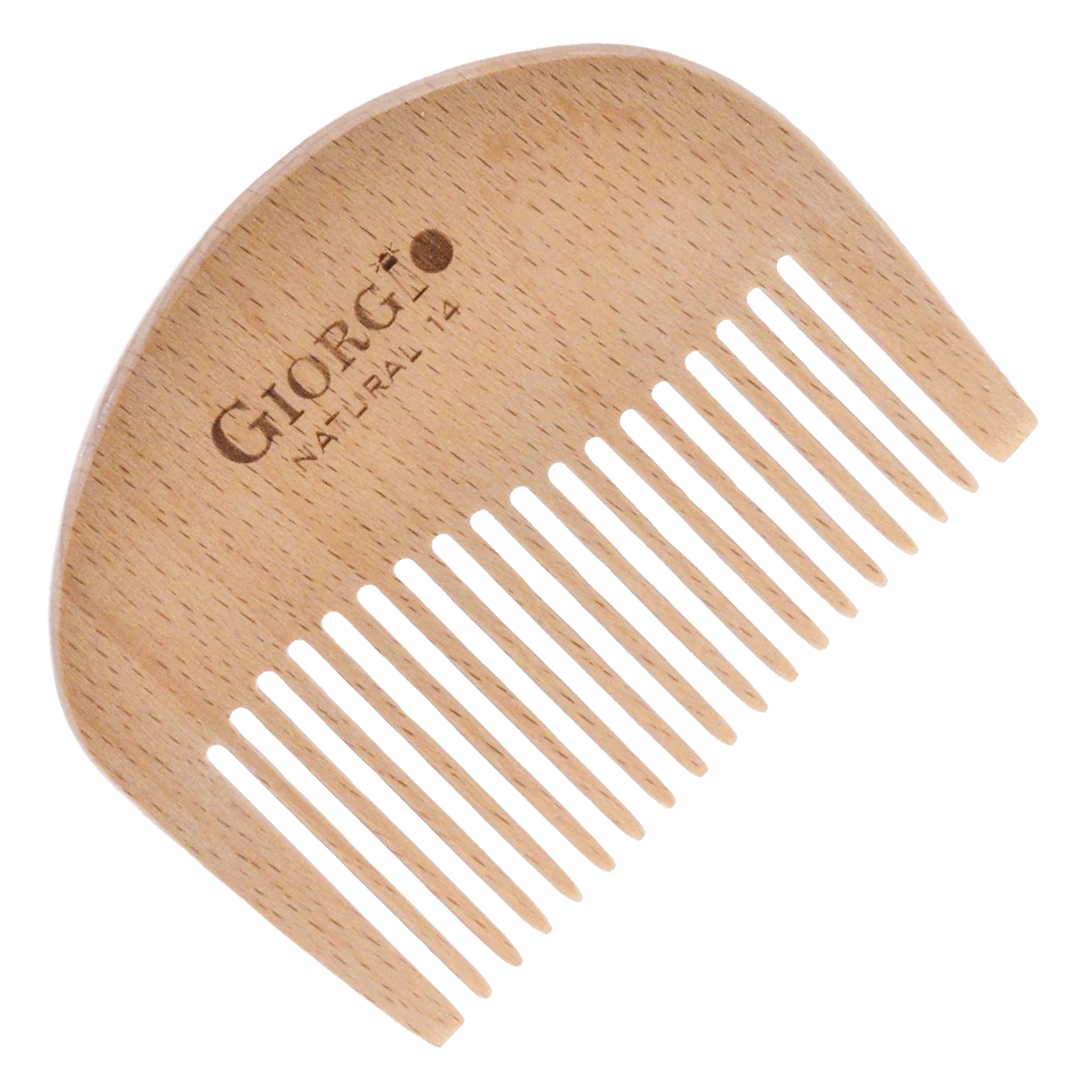 3.6" Wide Tooth Pocket Wooden Detangling Comb