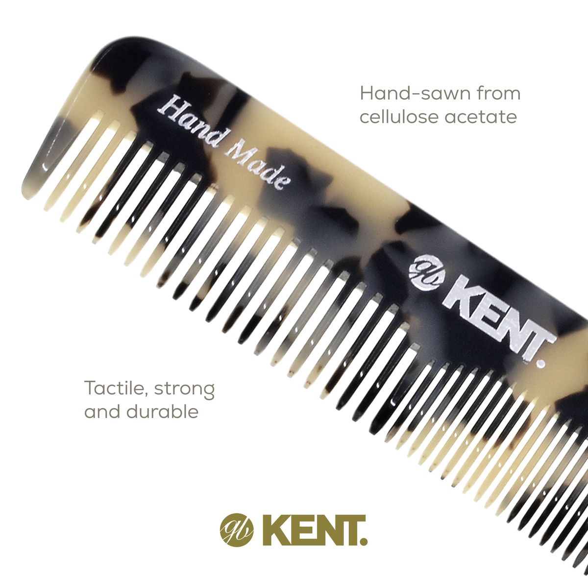 4.5" Handmade Fine and Wide Tooth Pocket Dressing Comb