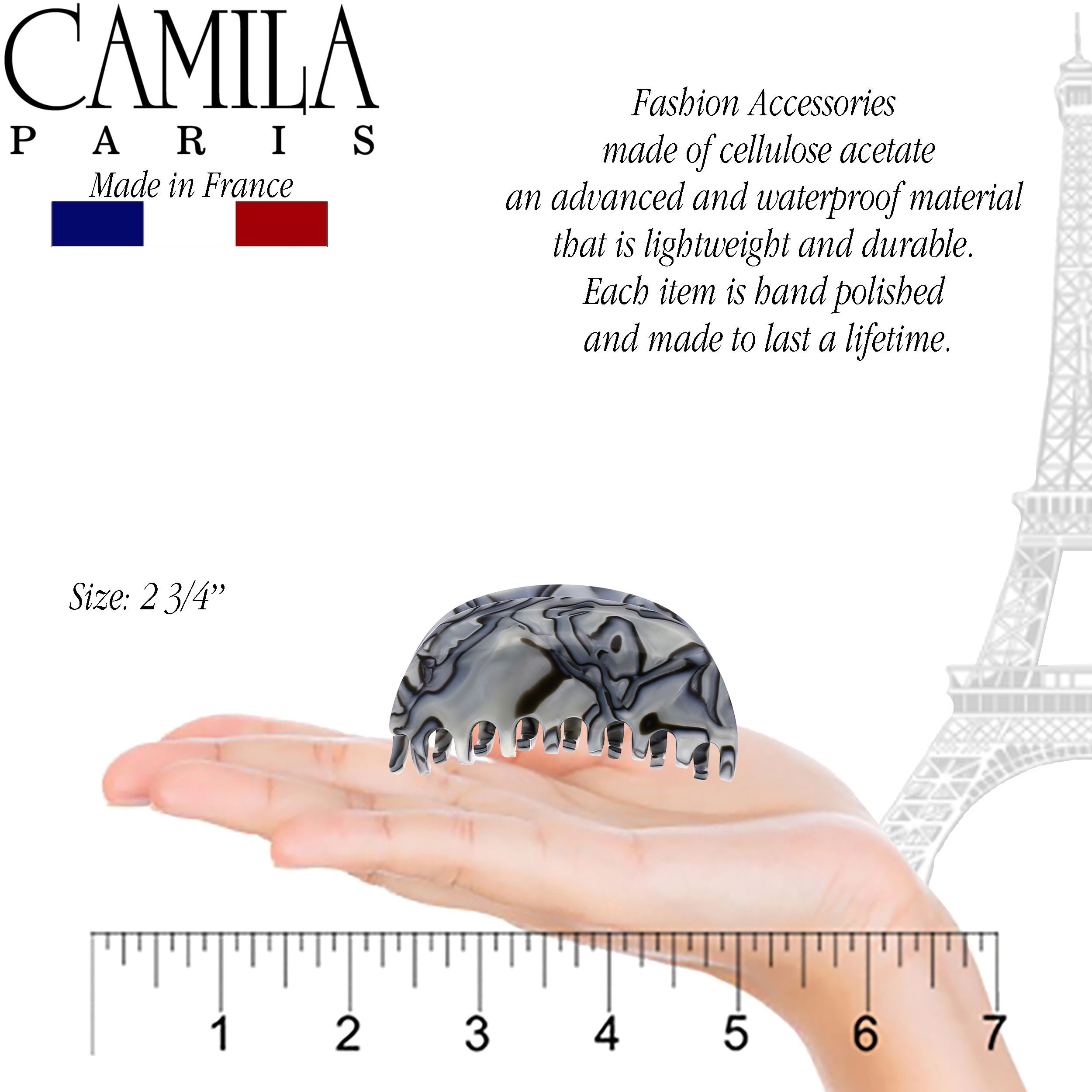 Camila Paris Hair Clips Handmade Luna Spring Covered