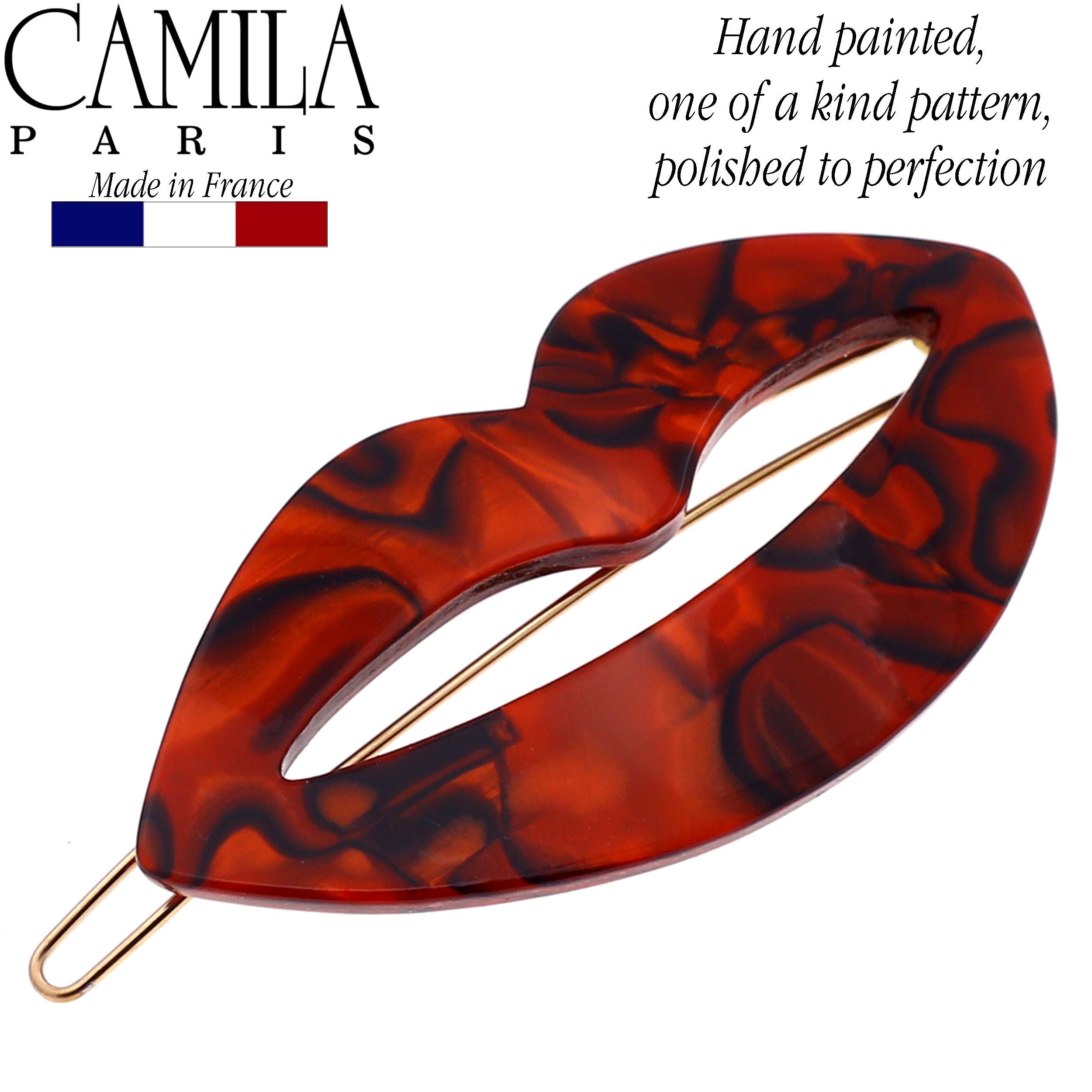 Camila Paris Hair Barrettes Handmade Kiss