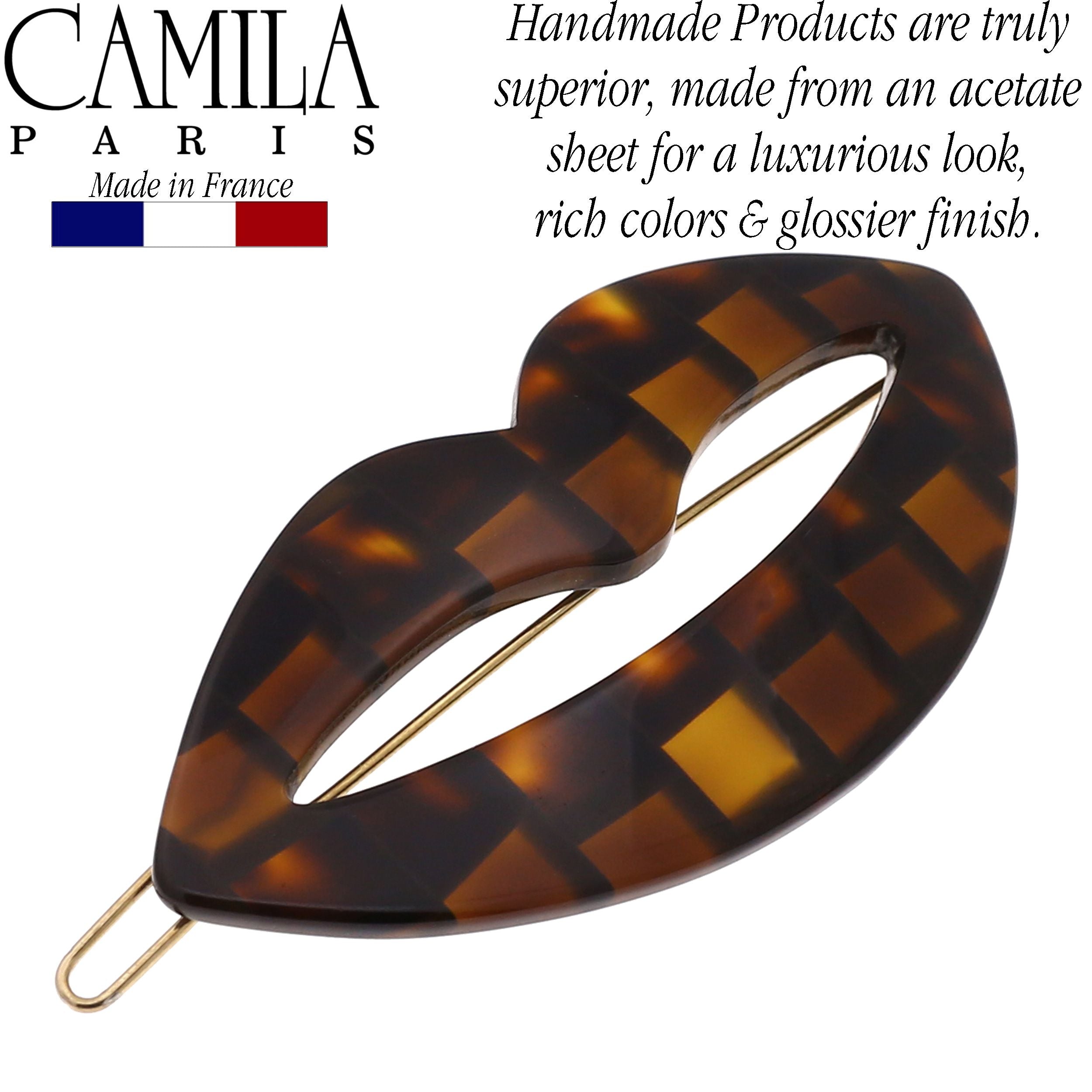 Camila Paris Hair Barrettes Handmade Kiss