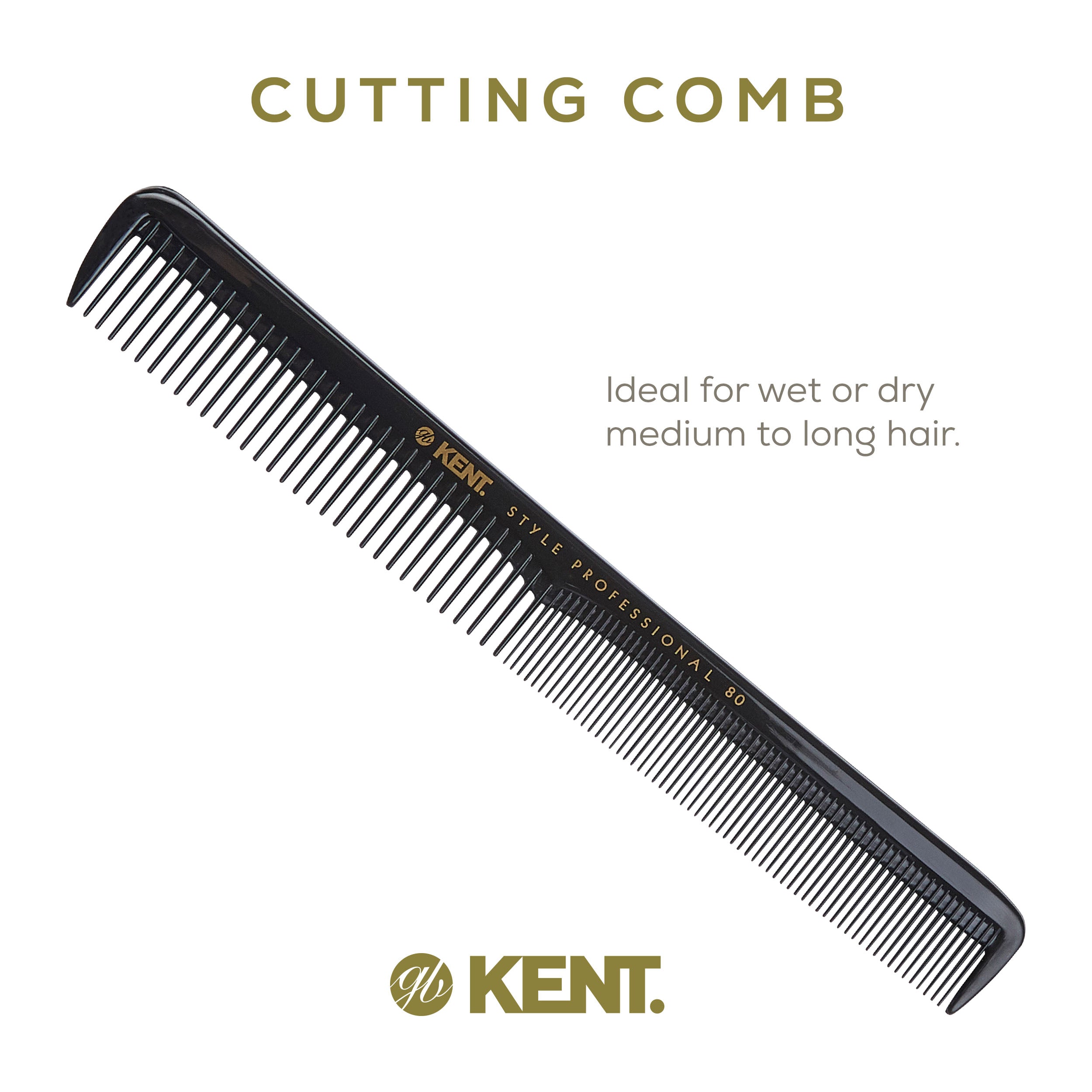 7.2" Professional Fine and Wide Deep Tooth Cutting Comb