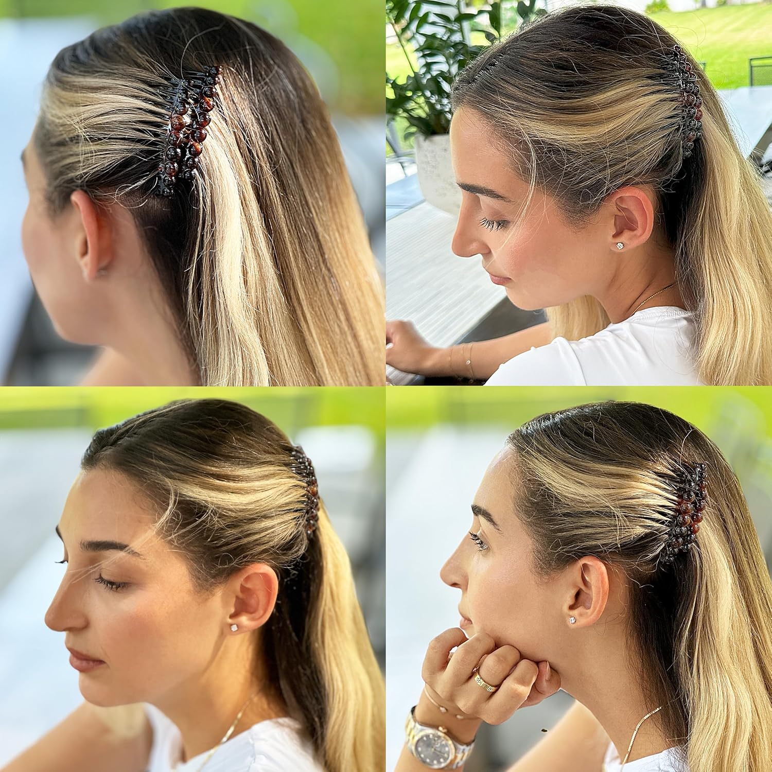 Camila Paris Hair Side Combs Small Bubble Pair