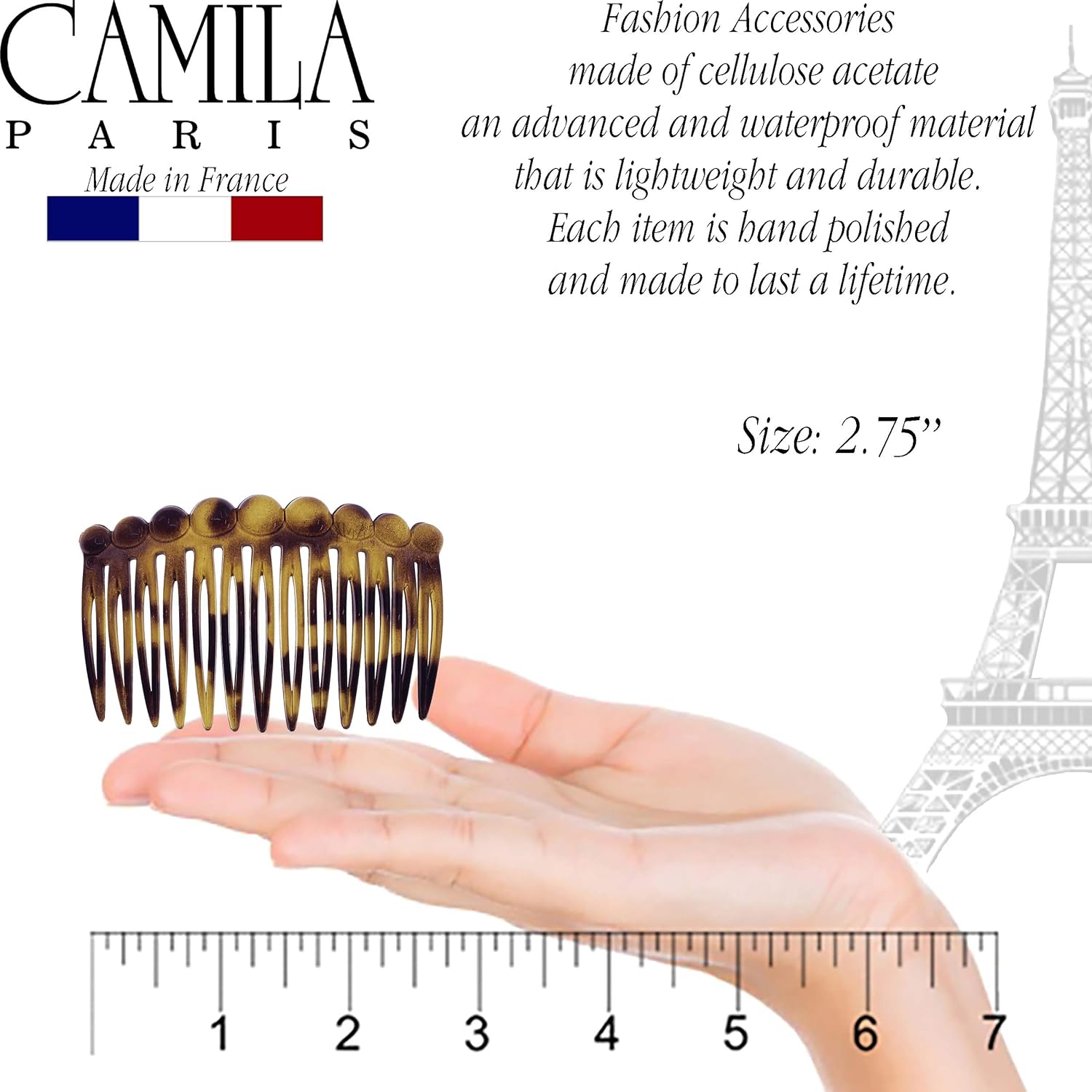 Camila Paris Hair Side Combs Small Bubble Pair