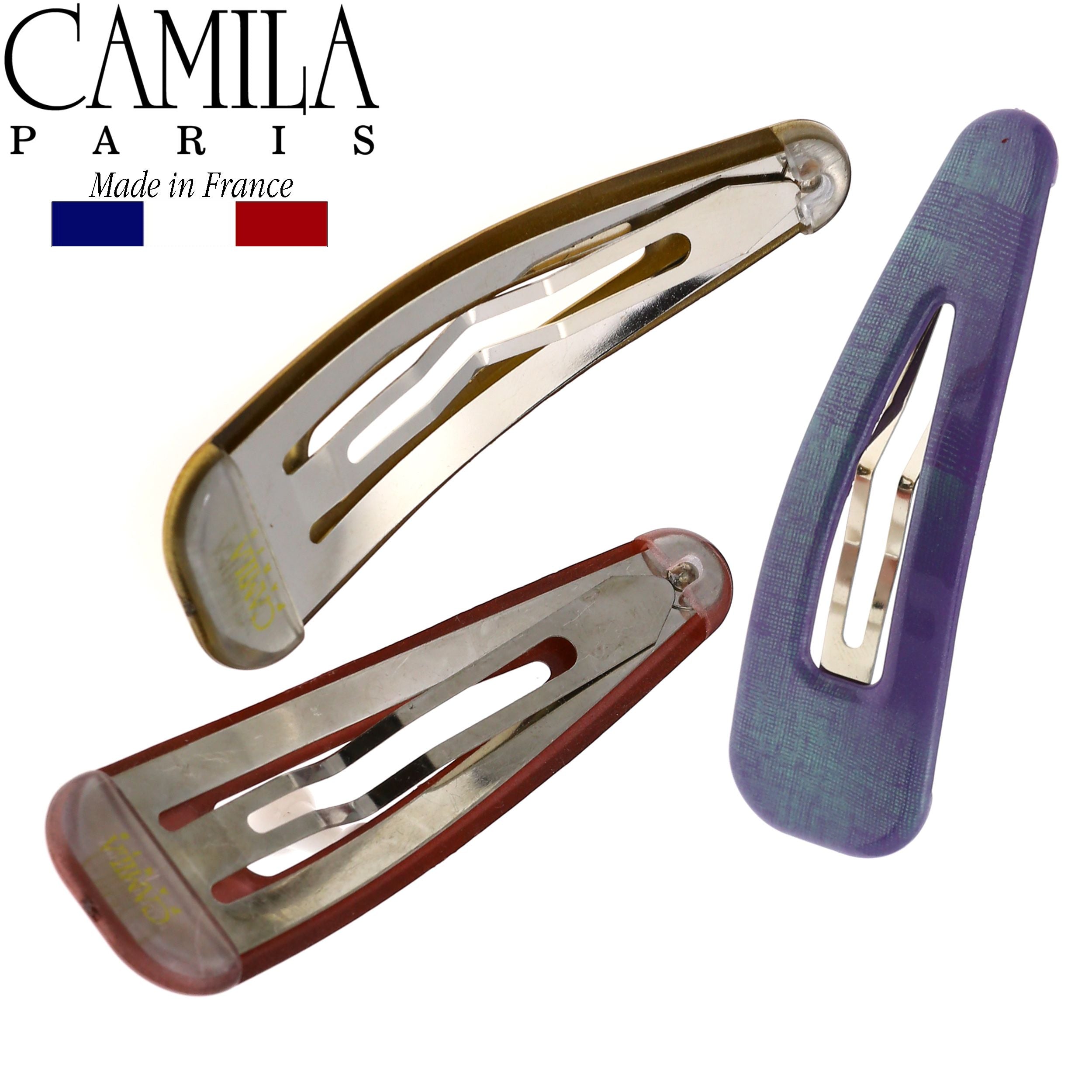 Camila Paris Hair Barrettes Large Classic 3 Pack