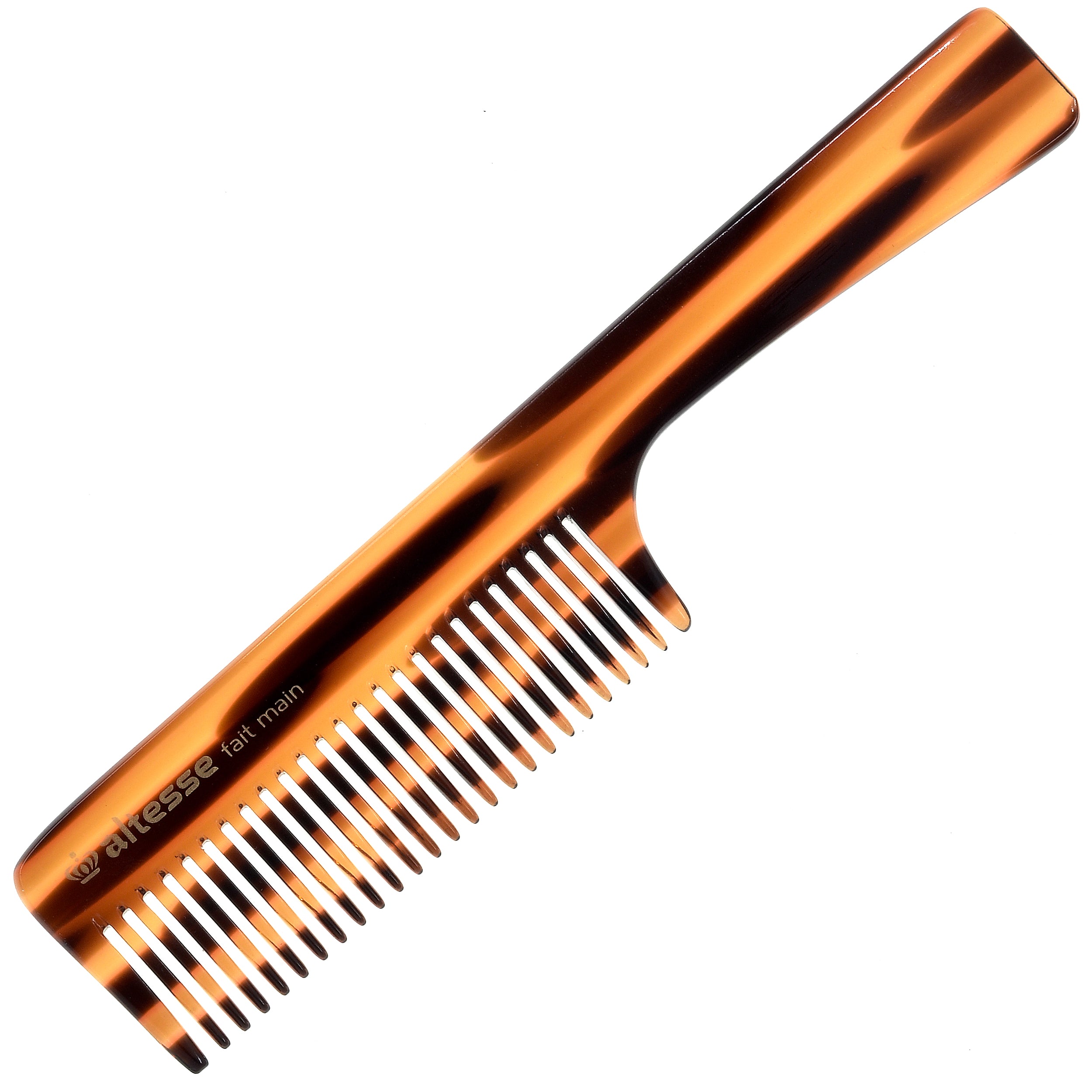Altesse Wide Tooth Detangler Comb with Comfortable Handle (7.4")