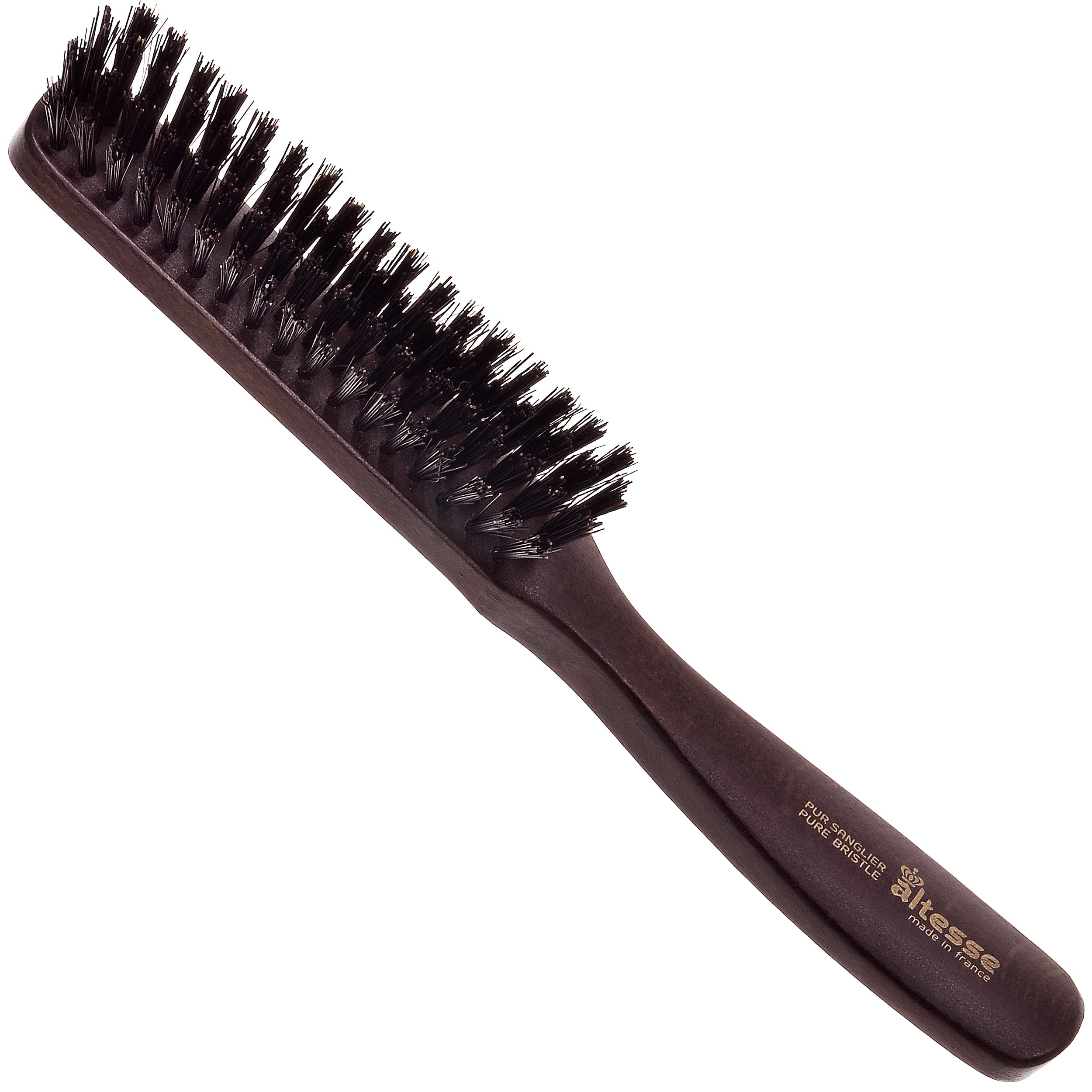 Altesse Narrow Natural Bristle Beechwood Hair Brush
