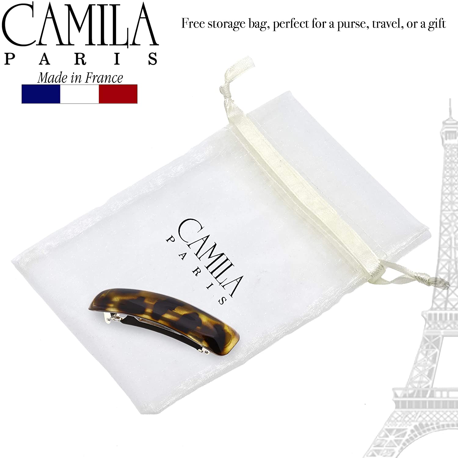 Camila Paris Hair Barrettes Contoured No-Slip