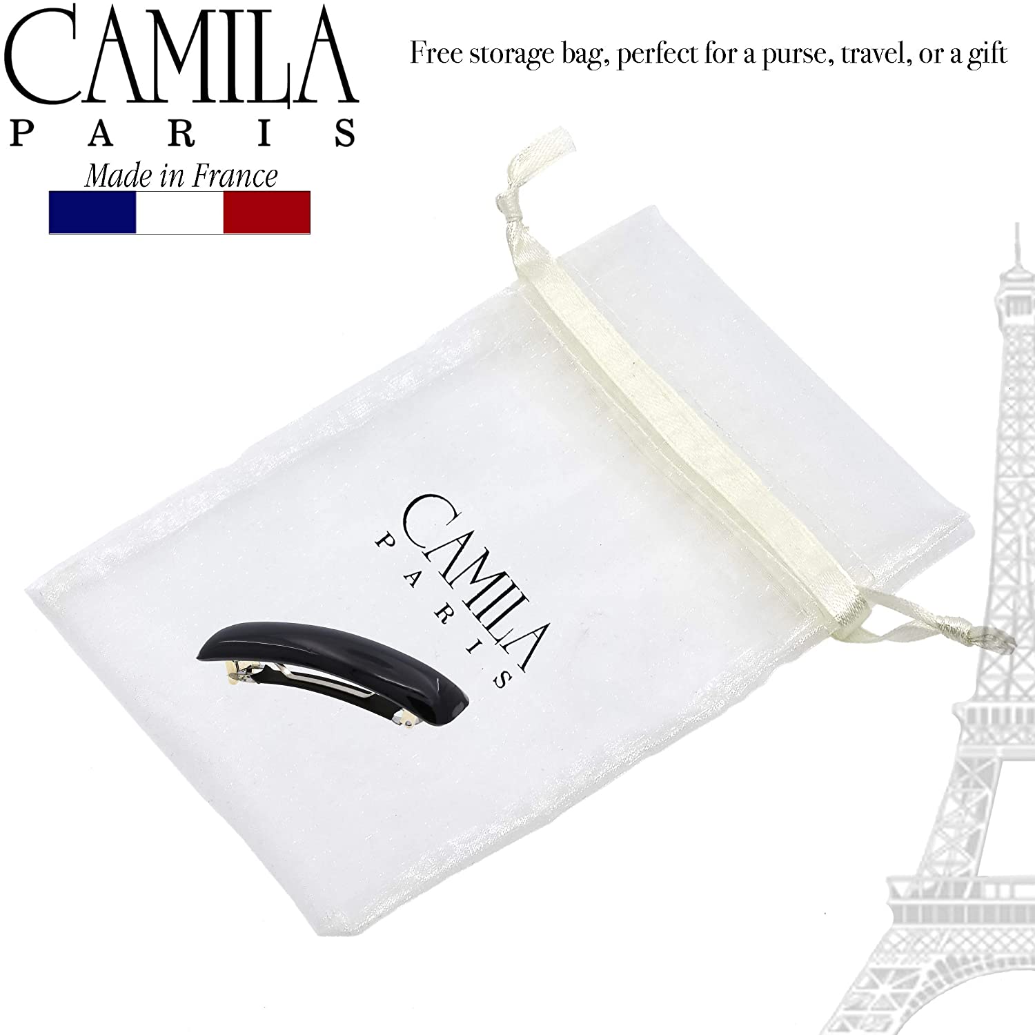 Camila Paris Hair Barrettes Contoured No-Slip