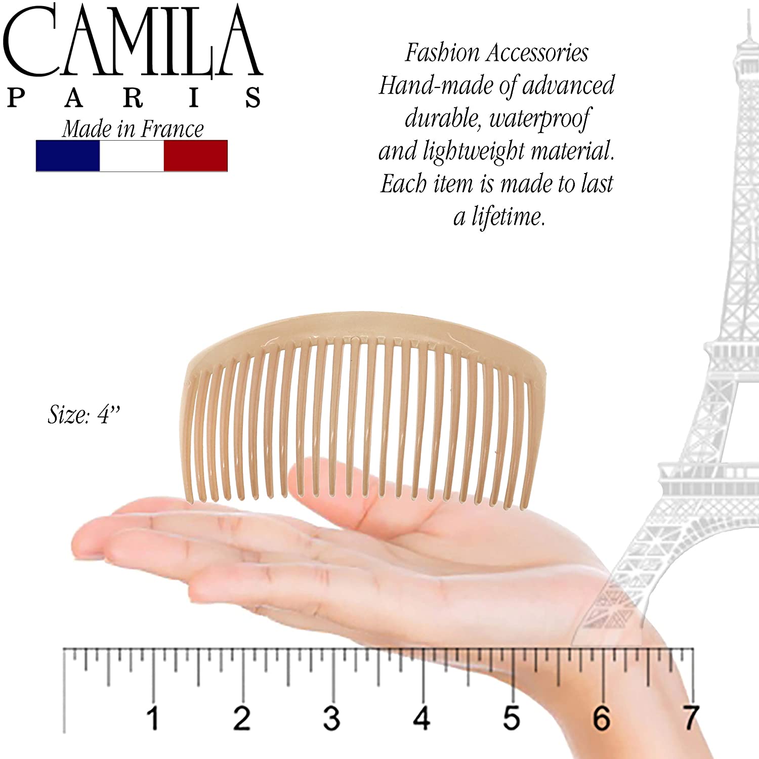 Camila Paris Hair Side Combs Bowed Pair