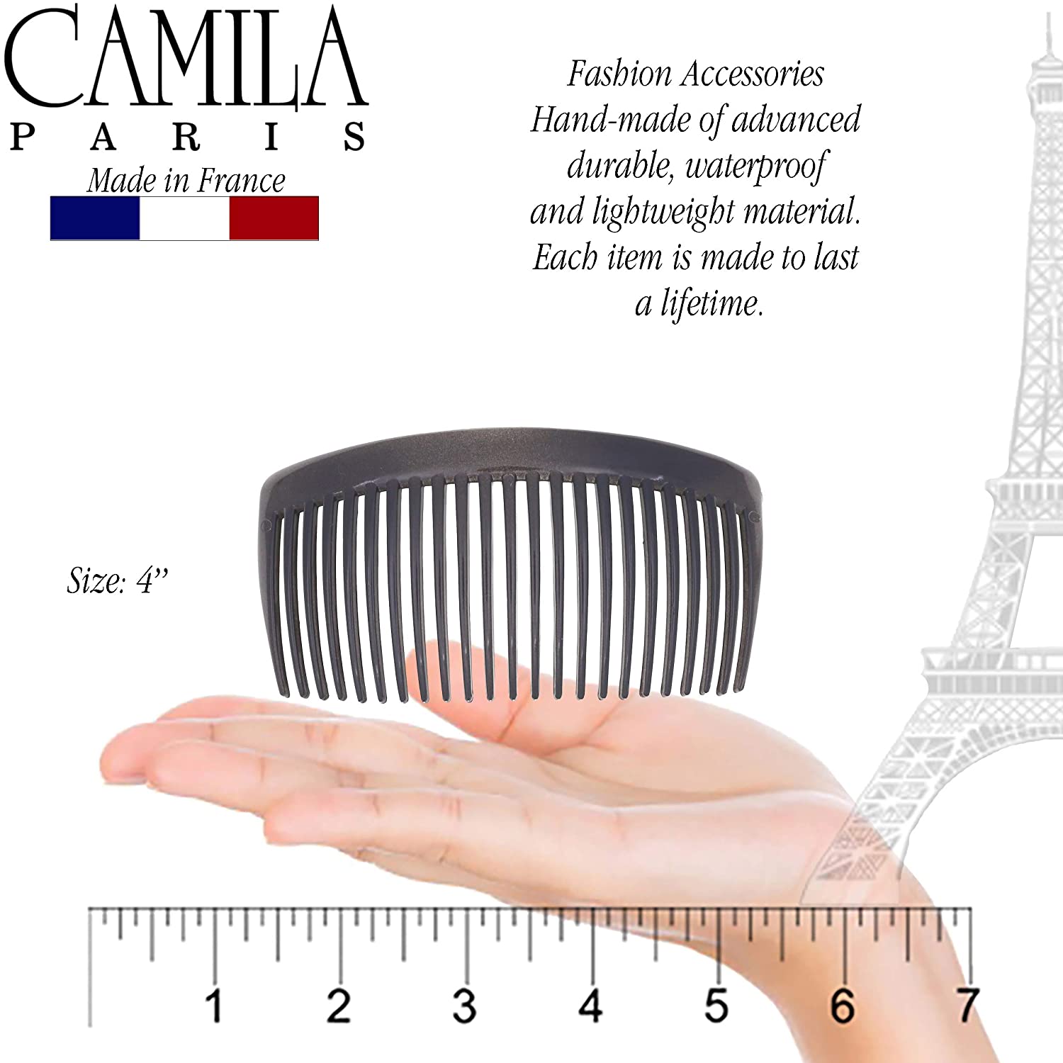 Camila Paris Hair Side Combs Bowed Pair