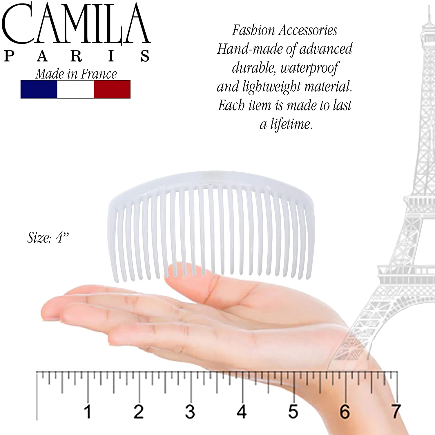 Camila Paris Hair Side Combs Bowed Pair