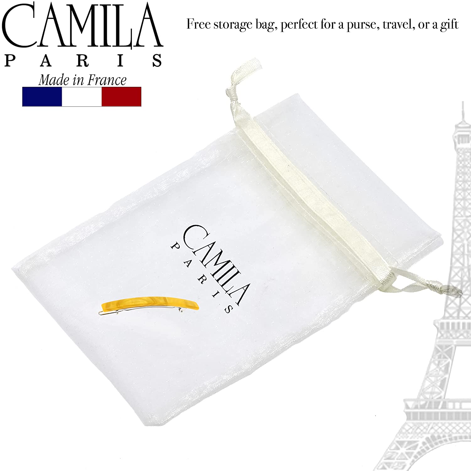Camila Paris Hair Barrettes Classic Skinny Rectangle