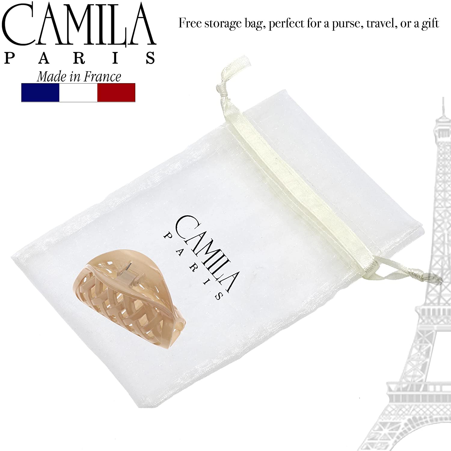 Camila Paris Hair Clips Woven Spring Covered