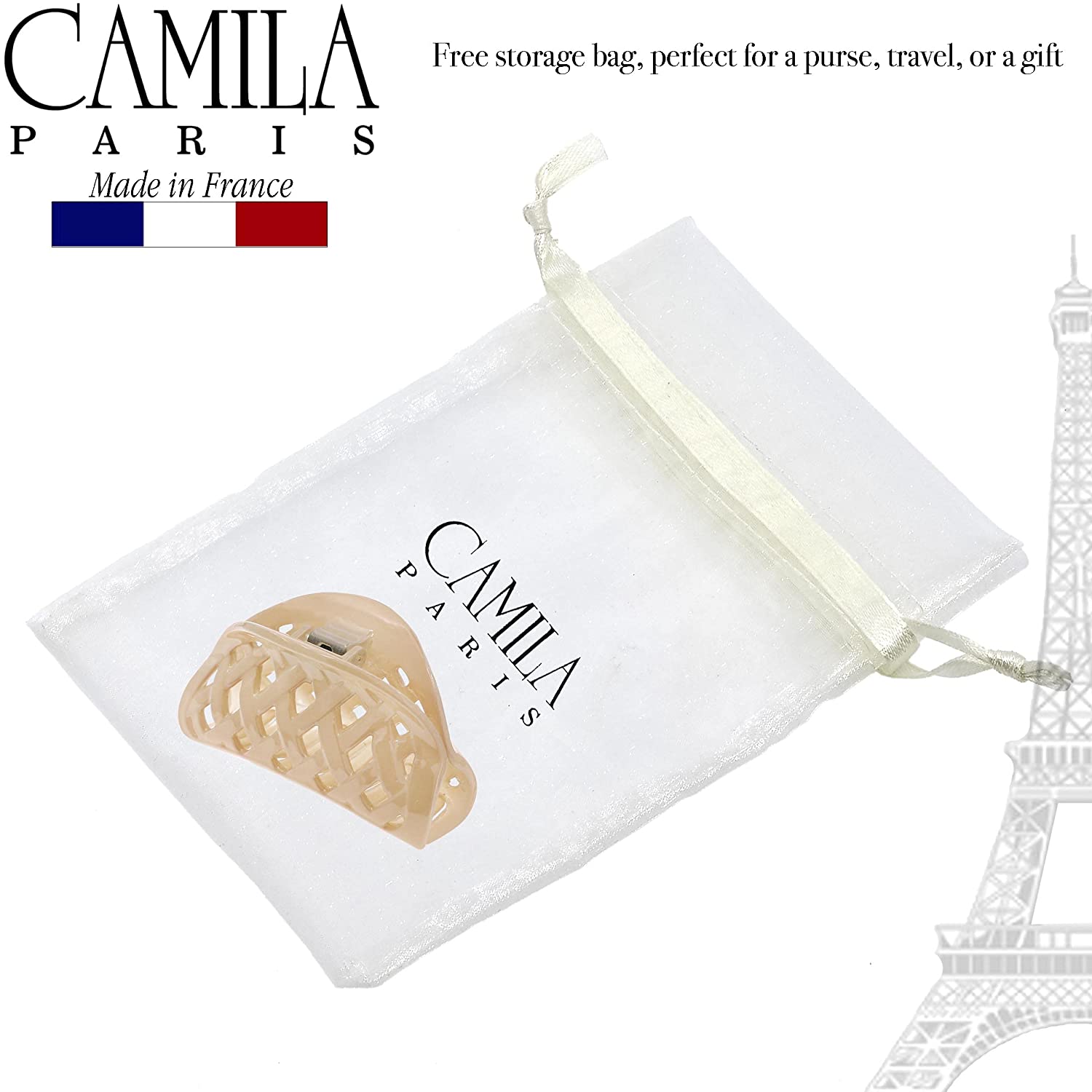 Camila Paris Hair Clips Woven Spring Covered