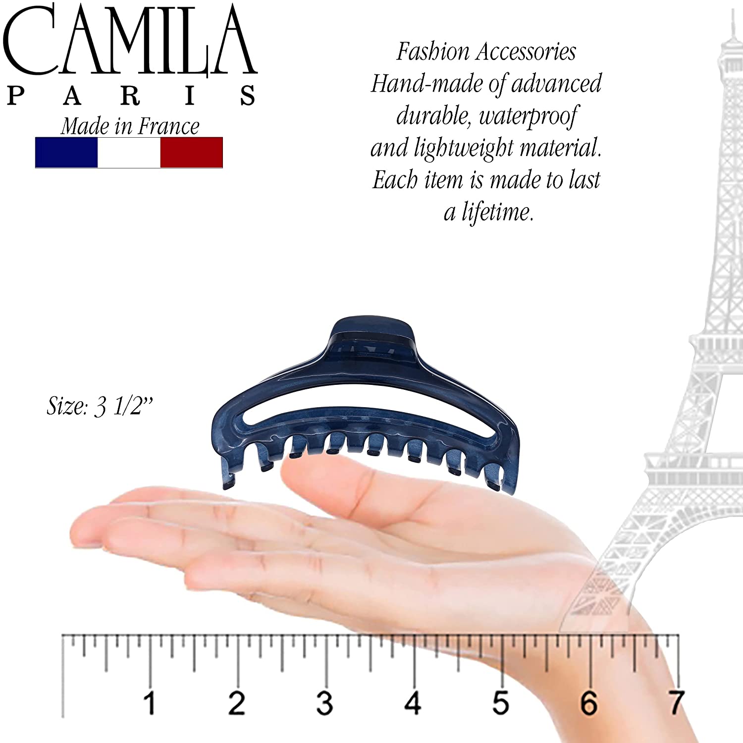 Camila Paris Hair Clips Curved Cutout