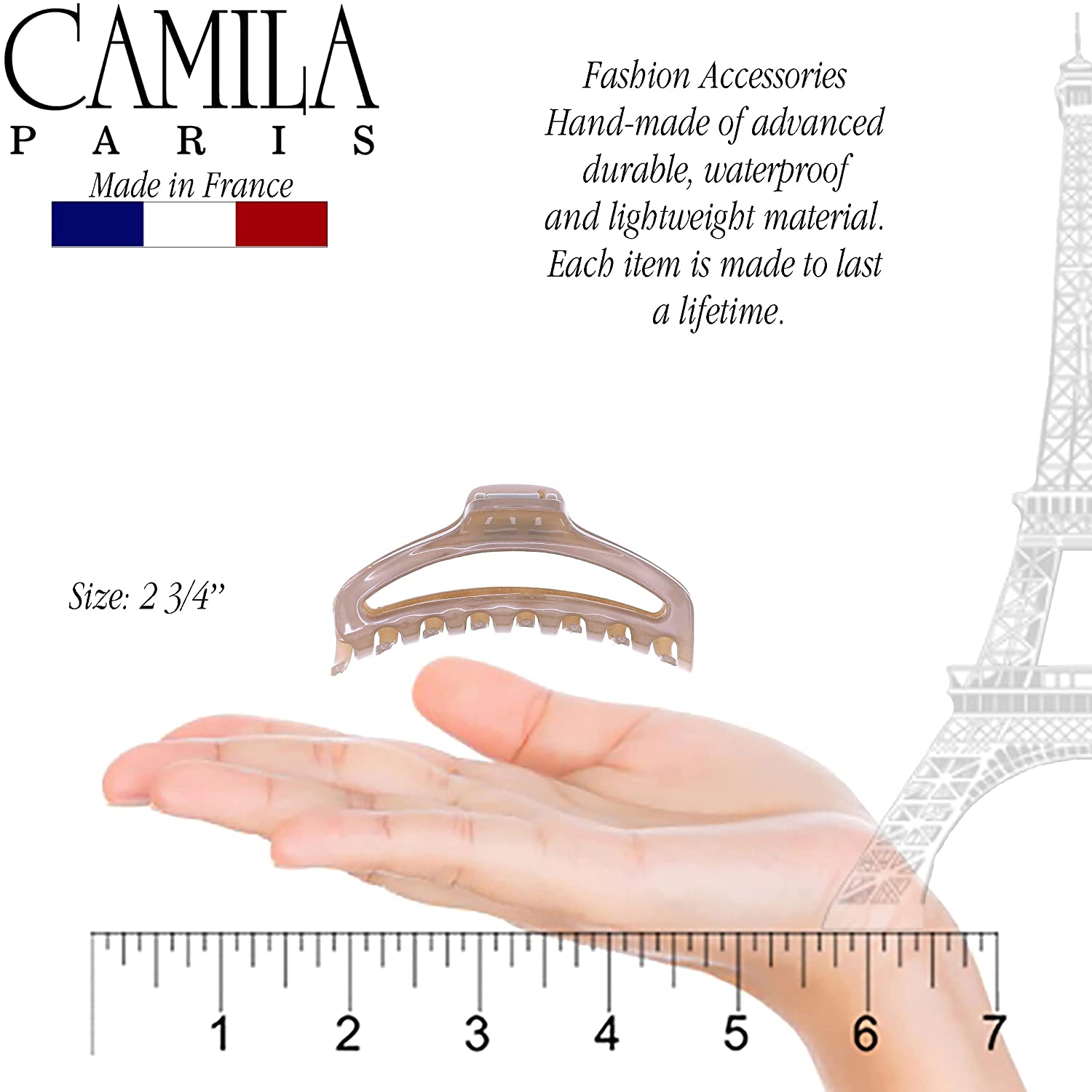 Camila Paris Hair Clips Curved Cutout