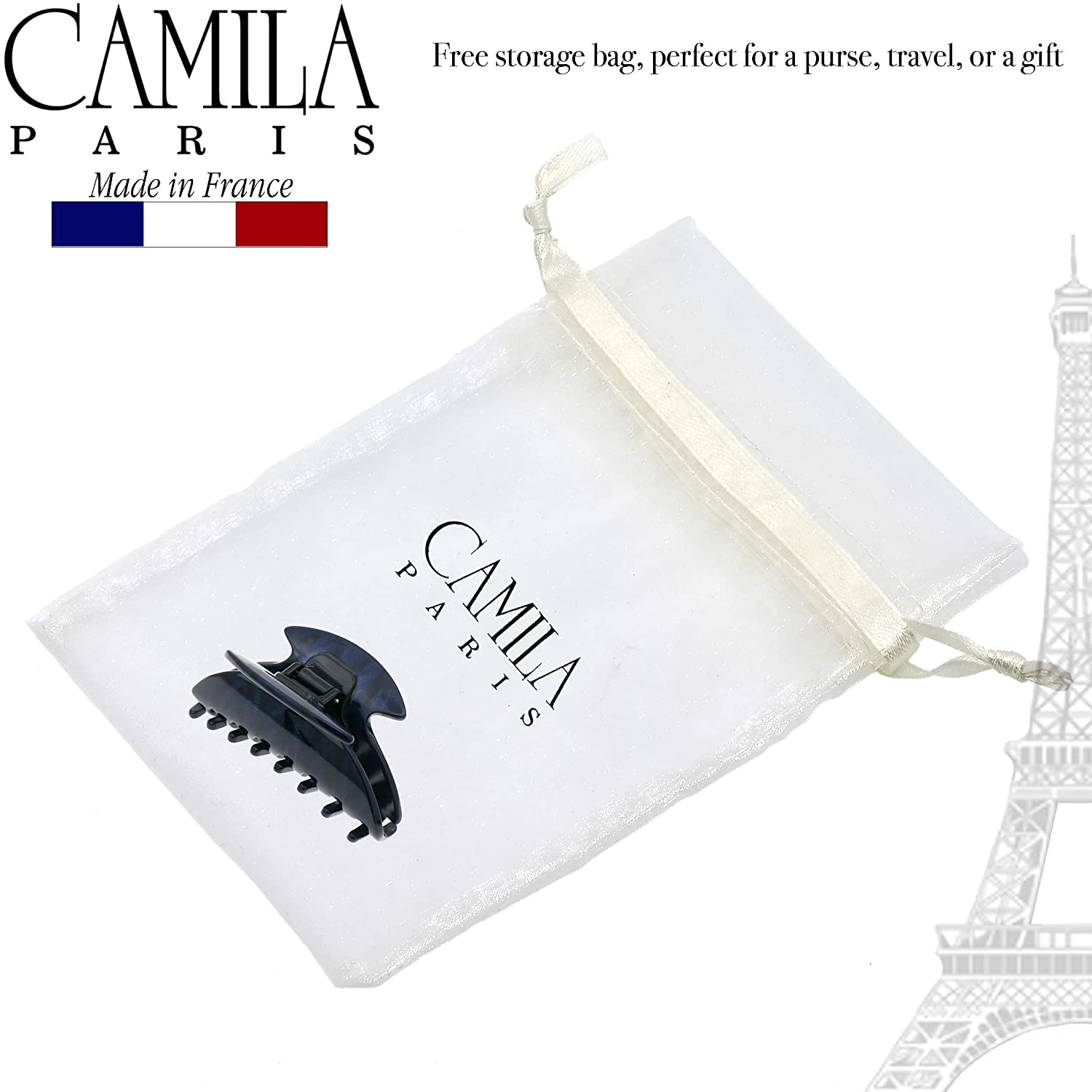 Camila Paris Hair Clips Handmade Reine Spring Covered