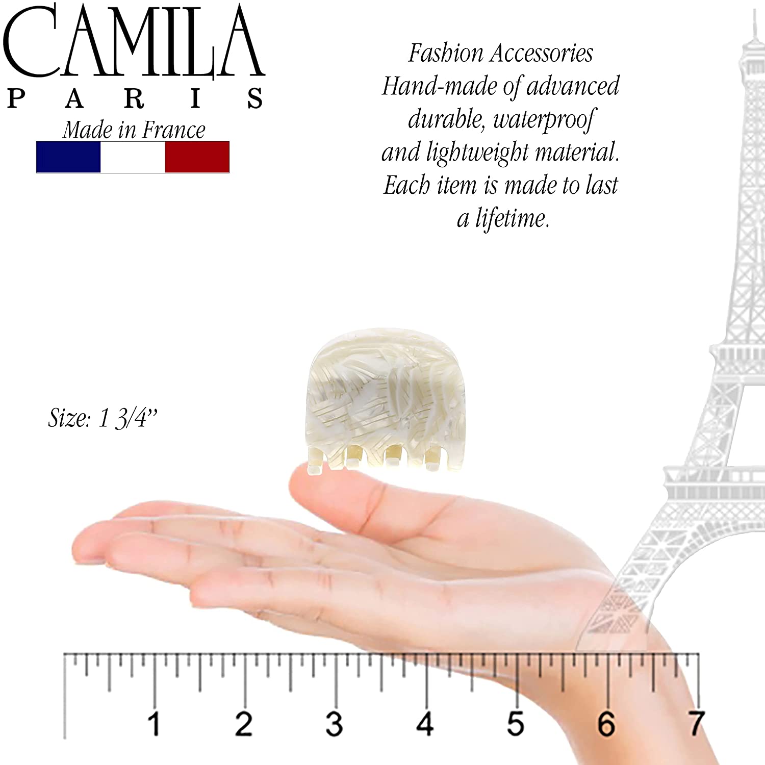 Camila Paris Hair Clips Bardot Spring Covered