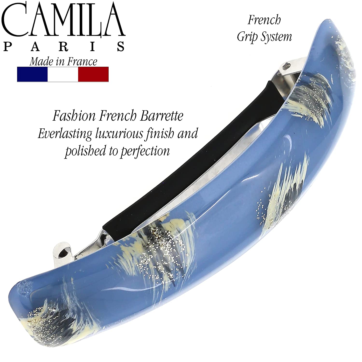 Camila Paris Hair Barrettes Contoured No-Slip